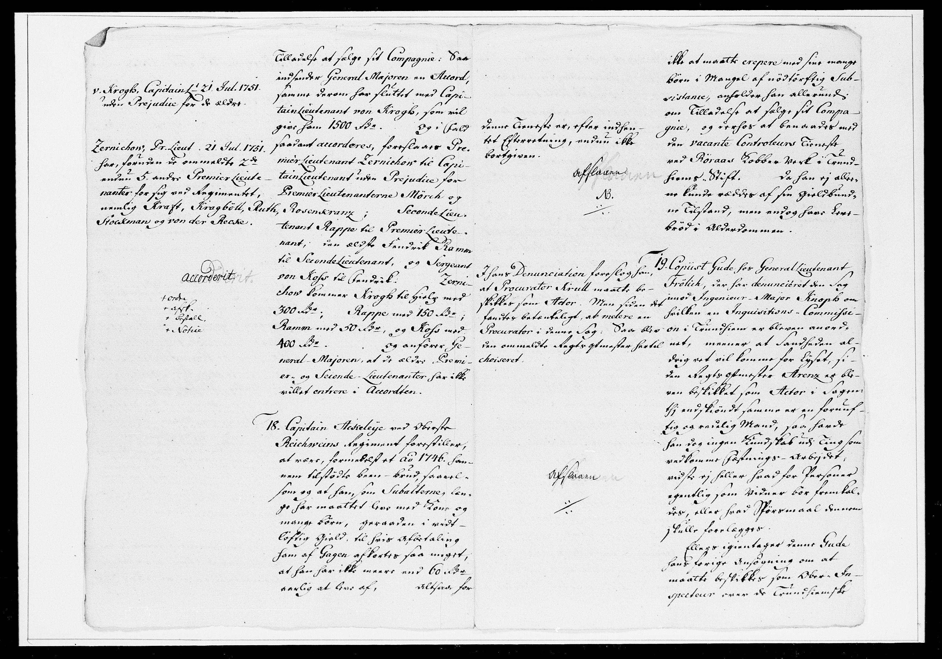 Krigskollegiet, Krigskancelliet, DRA/A-0006/-/1241-1247: Refererede sager, 1753, p. 46