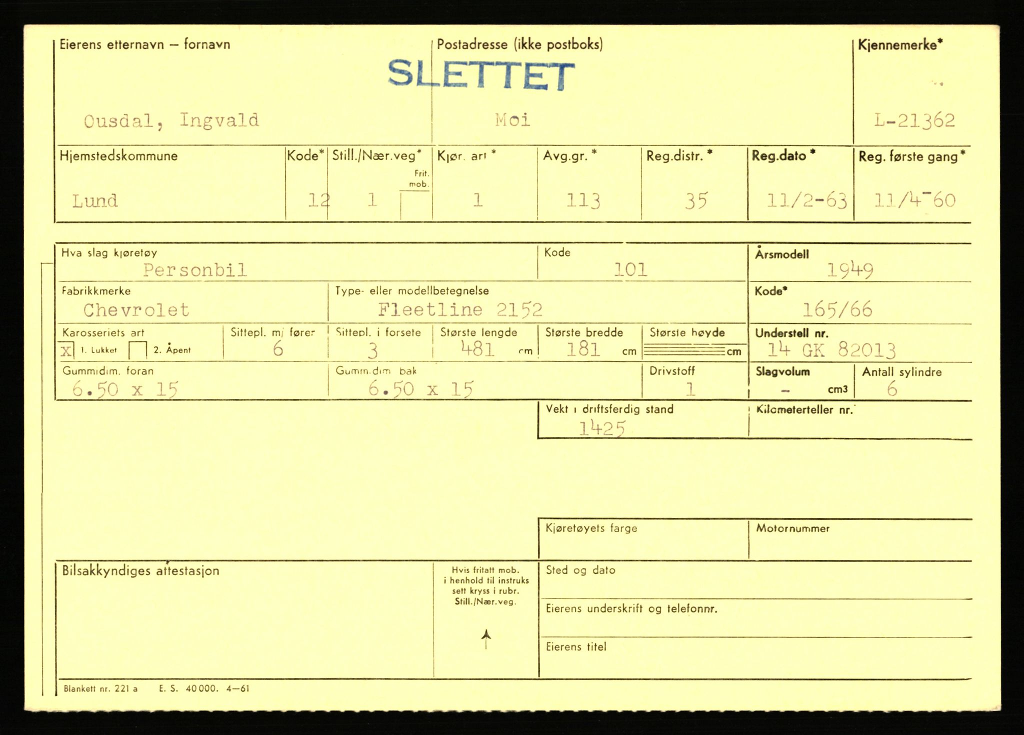 Stavanger trafikkstasjon, AV/SAST-A-101942/0/F/L0037: L-20500 - L-21499, 1930-1971, p. 2093