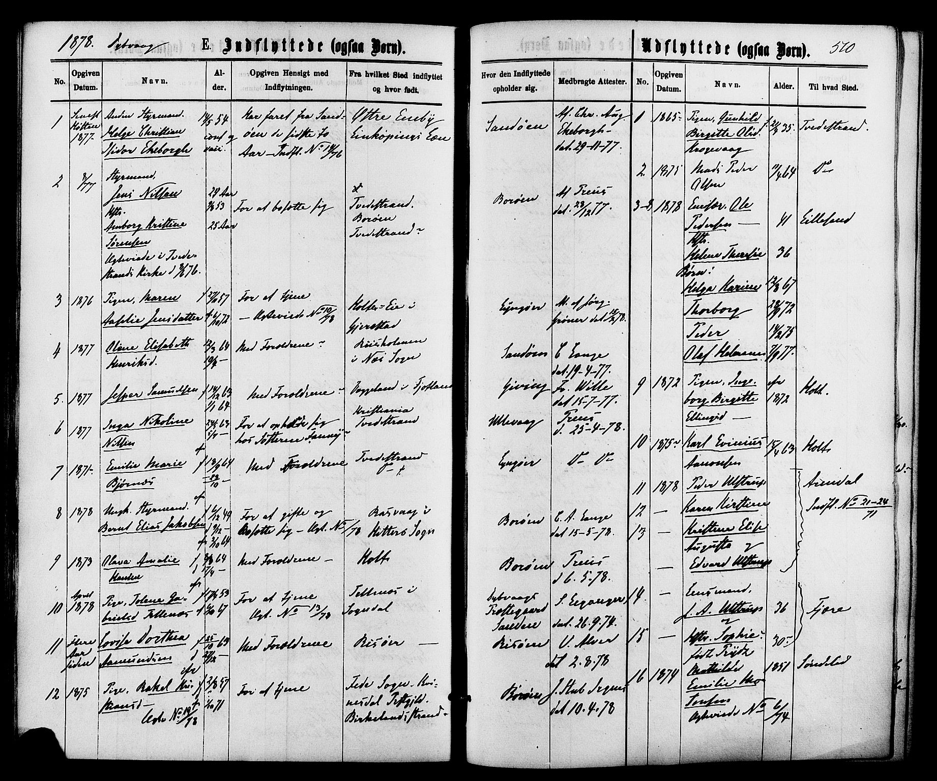Dypvåg sokneprestkontor, SAK/1111-0007/F/Fa/Faa/L0007: Parish register (official) no. A 7/ 1, 1872-1884, p. 510
