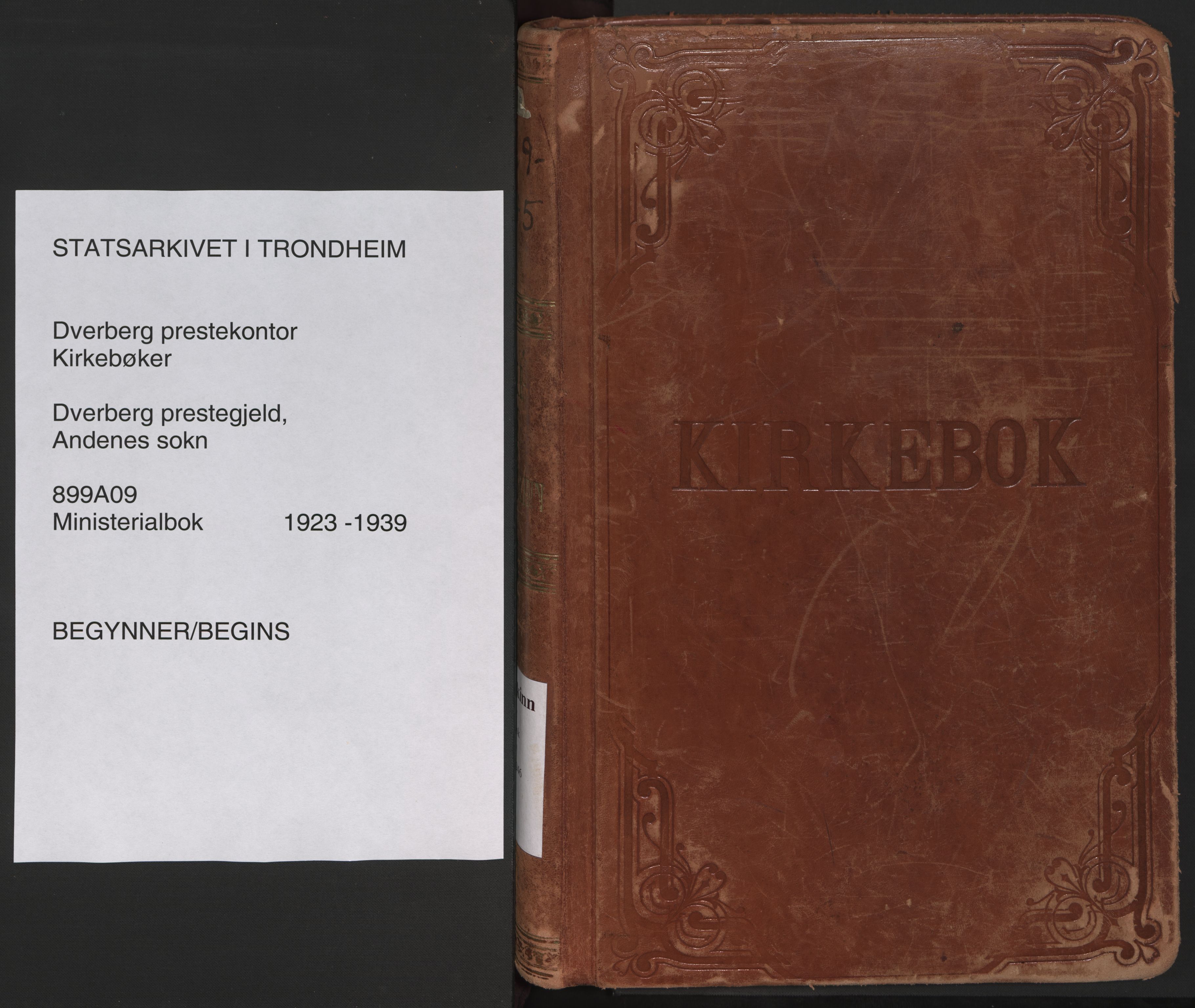 Ministerialprotokoller, klokkerbøker og fødselsregistre - Nordland, SAT/A-1459/899/L1441: Parish register (official) no. 899A09, 1923-1939
