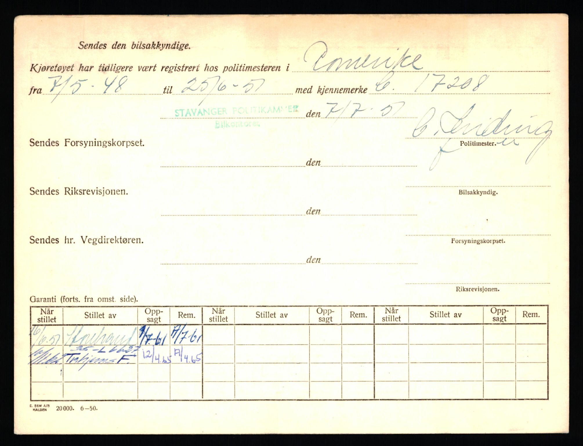 Stavanger trafikkstasjon, AV/SAST-A-101942/0/F/L0006: L-1700 - L-2149, 1930-1971, p. 1458