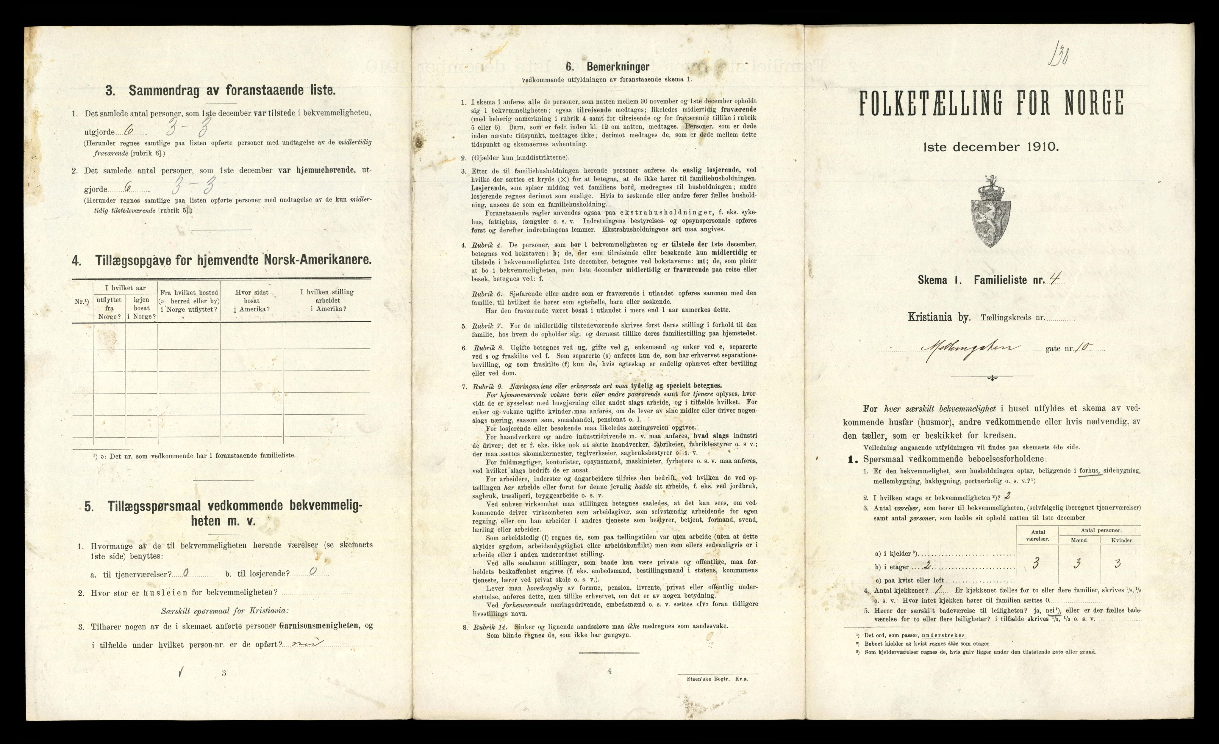 RA, 1910 census for Kristiania, 1910, p. 63479