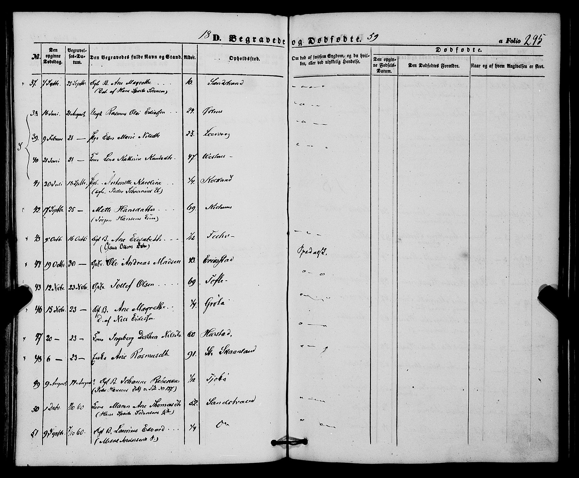 Trondenes sokneprestkontor, SATØ/S-1319/H/Ha/L0011kirke: Parish register (official) no. 11, 1853-1862, p. 295