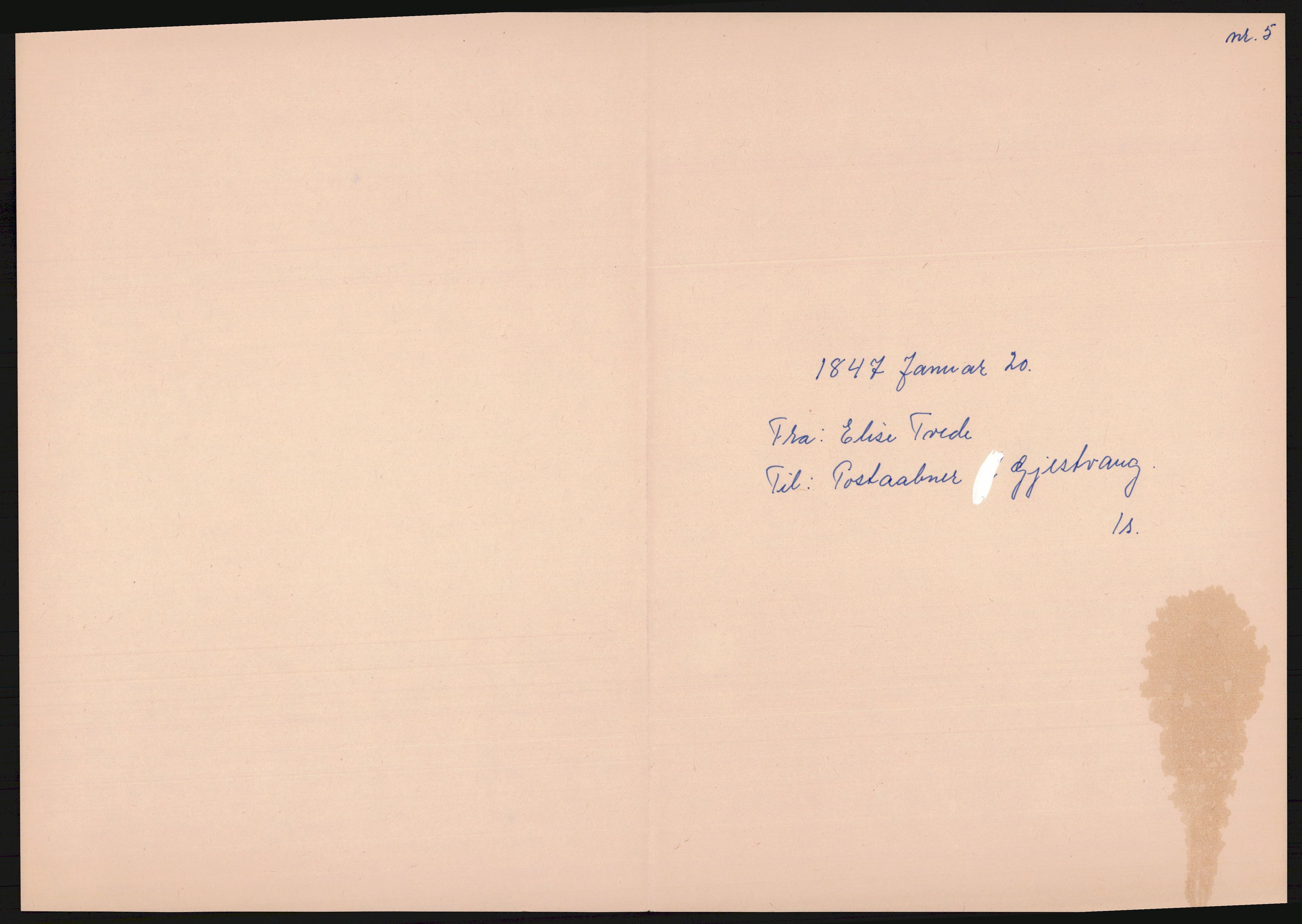 Samlinger til kildeutgivelse, Amerikabrevene, AV/RA-EA-4057/F/L0007: Innlån fra Hedmark: Berg - Furusetbrevene, 1838-1914, p. 36