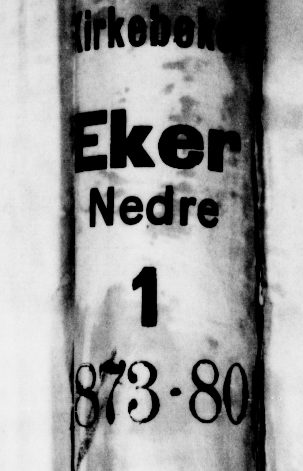 Nedre Eiker kirkebøker, AV/SAKO-A-612/G/Ga/L0001: Parish register (copy) no. 1, 1873-1880