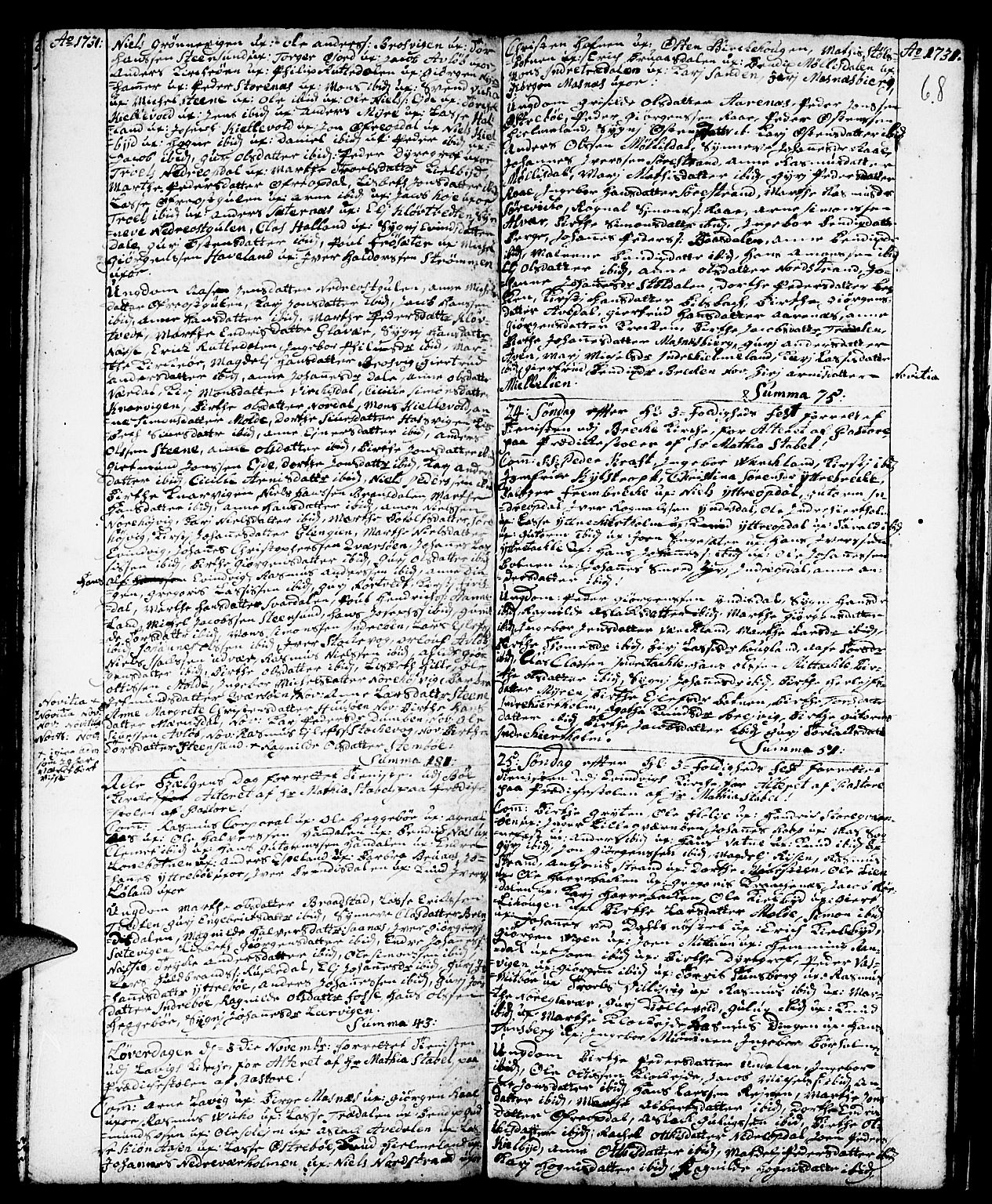 Gulen sokneprestembete, AV/SAB-A-80201/H/Haa/Haaa/L0001: Parish register (official) no. A 1, 1680-1735, p. 68