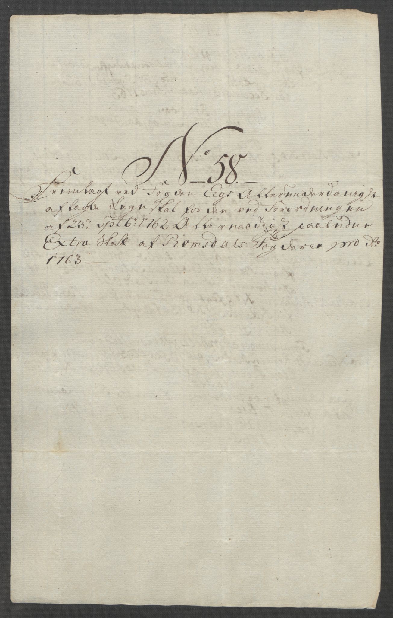 Rentekammeret inntil 1814, Reviderte regnskaper, Fogderegnskap, RA/EA-4092/R55/L3730: Ekstraskatten Romsdal, 1762-1763, p. 490