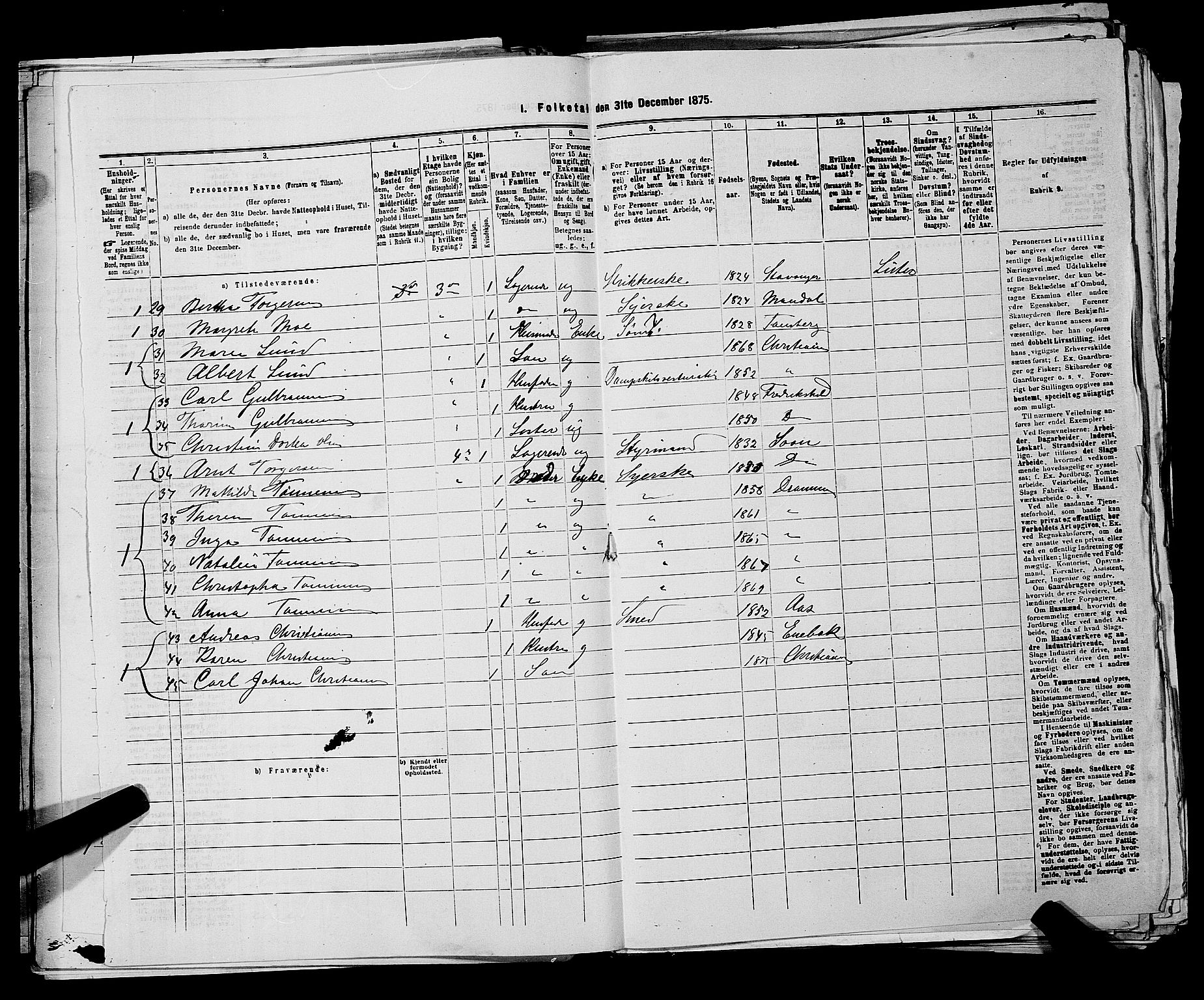 RA, 1875 census for 0301 Kristiania, 1875, p. 6787