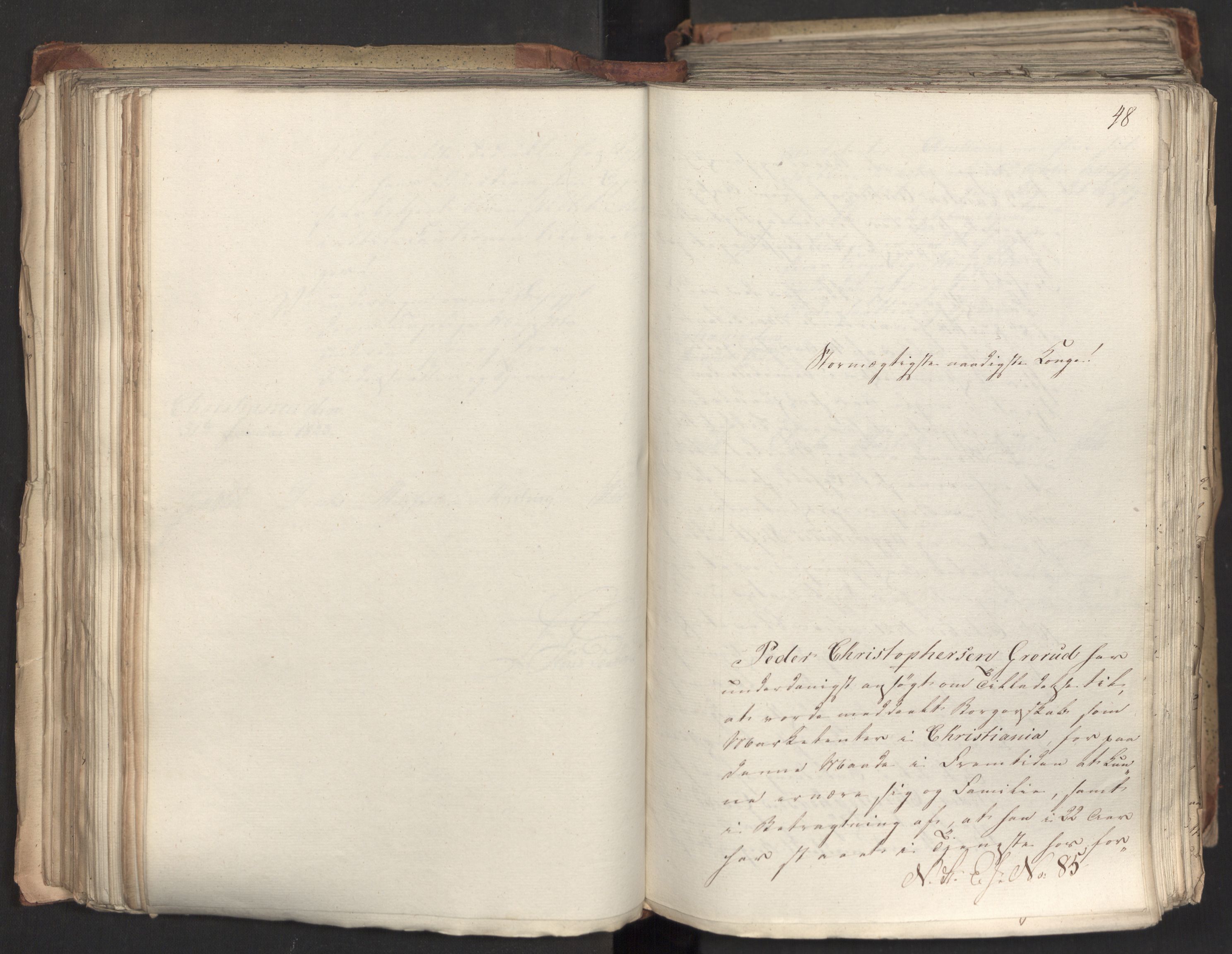 Statsrådsavdelingen i Stockholm, AV/RA-S-1003/D/Da/L0033: Regjeringsinnstillinger nr. 1-274, 1823, p. 231