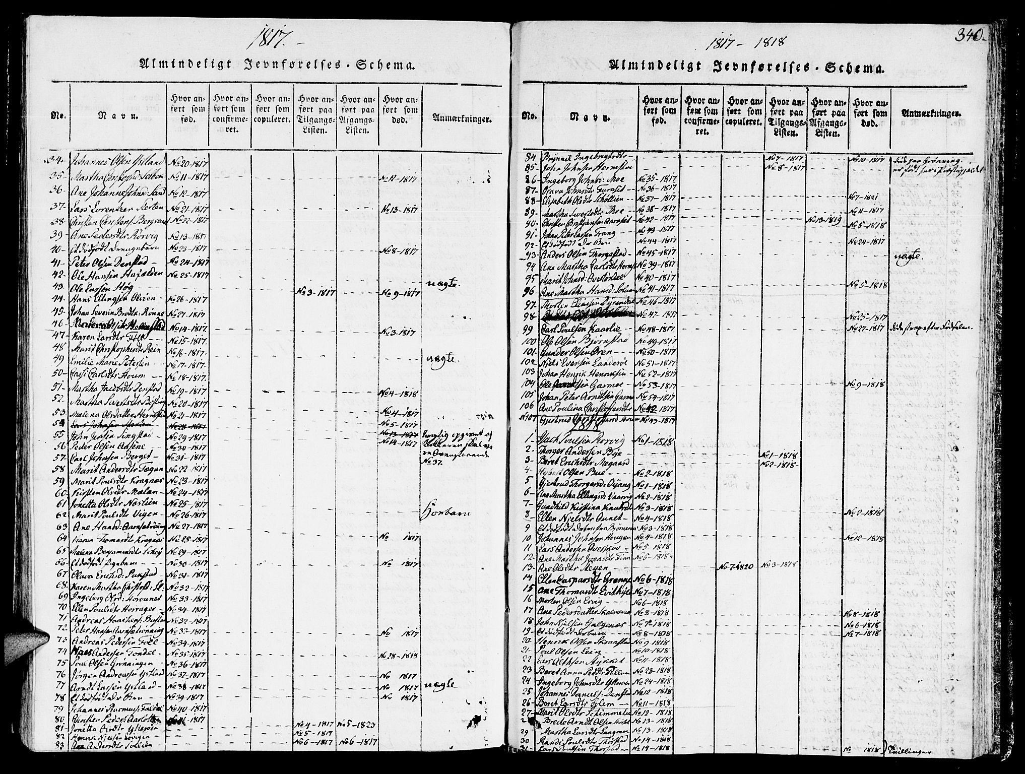 Ministerialprotokoller, klokkerbøker og fødselsregistre - Sør-Trøndelag, SAT/A-1456/646/L0608: Parish register (official) no. 646A06, 1816-1825, p. 340