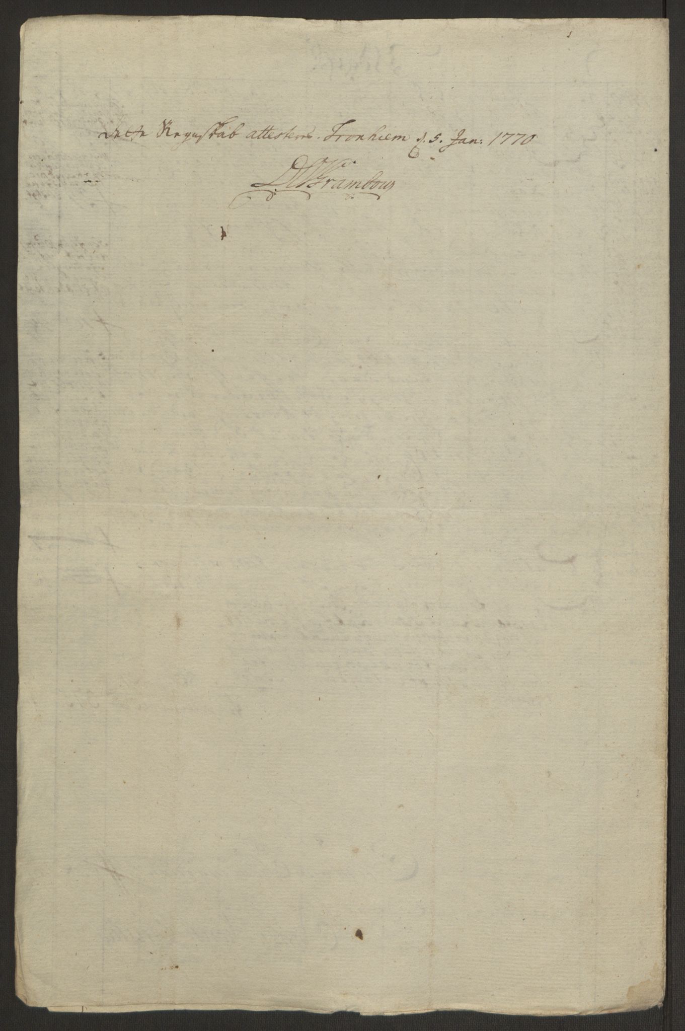 Rentekammeret inntil 1814, Reviderte regnskaper, Byregnskaper, AV/RA-EA-4066/R/Rr/L0495/0004: [R1] Kontribusjonsregnskap / Ekstraskatt, 1762-1772, p. 214