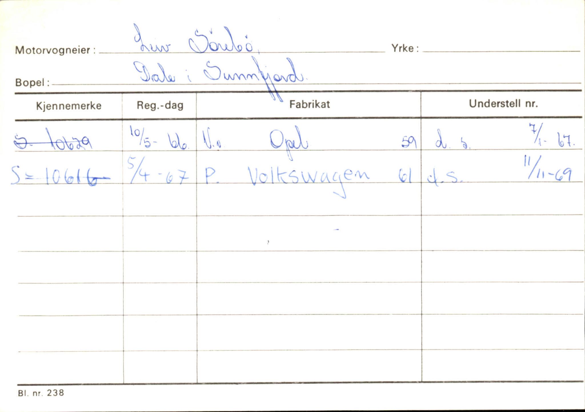 Statens vegvesen, Sogn og Fjordane vegkontor, AV/SAB-A-5301/4/F/L0126: Eigarregister Fjaler M-Å. Leikanger A-Å, 1945-1975, p. 431