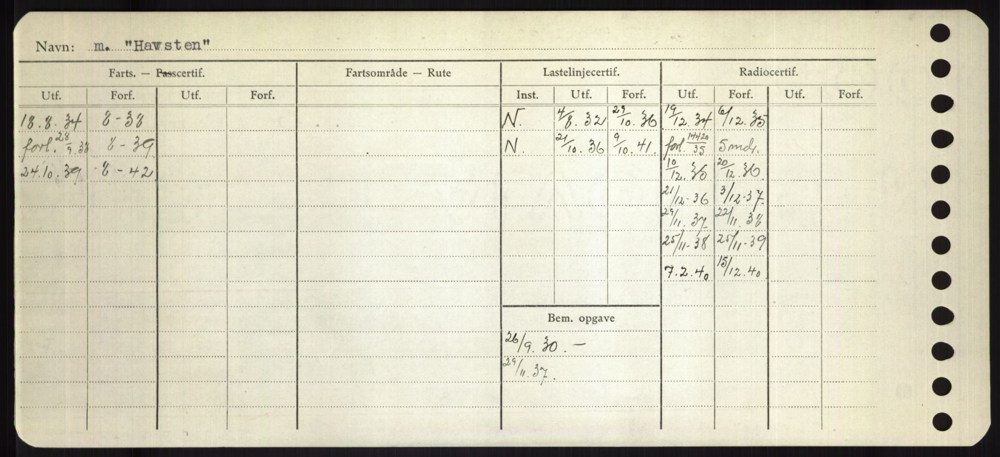 Sjøfartsdirektoratet med forløpere, Skipsmålingen, RA/S-1627/H/Hd/L0015: Fartøy, Havm-Hey, p. 58