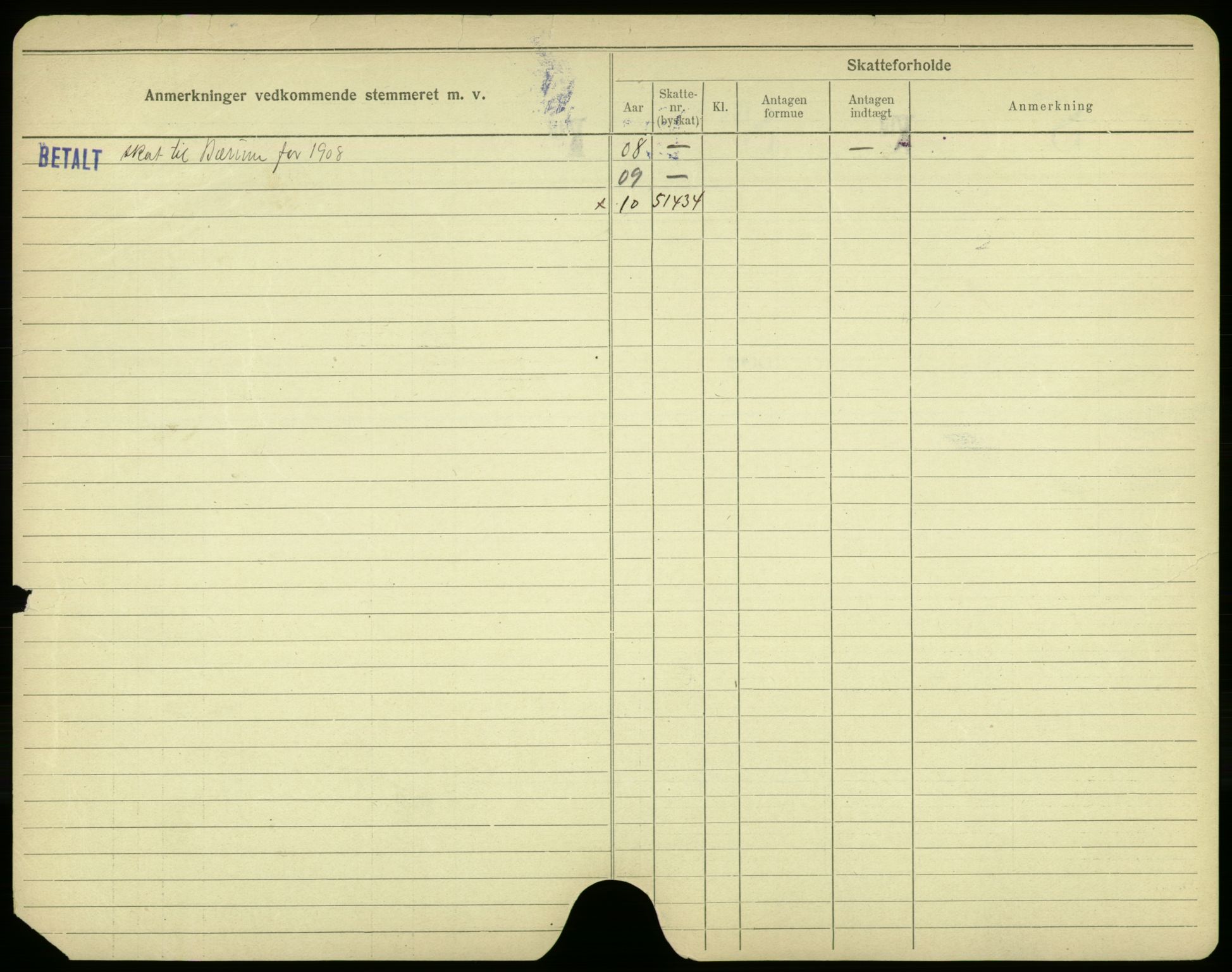 Oslo folkeregister, Registerkort, AV/SAO-A-11715/F/Fa/Fac/L0003: Menn, 1906-1914, p. 100b