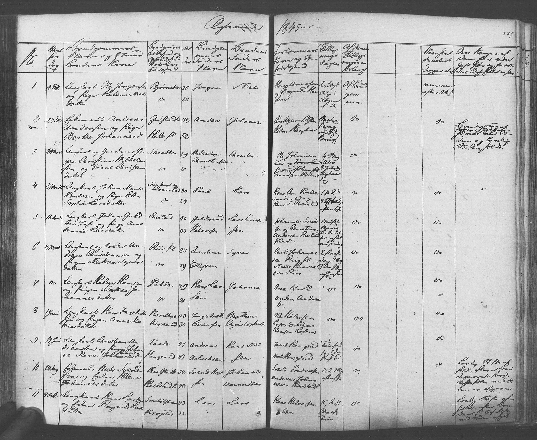 Ås prestekontor Kirkebøker, AV/SAO-A-10894/F/Fa/L0006: Parish register (official) no. I 6, 1841-1853, p. 336-337