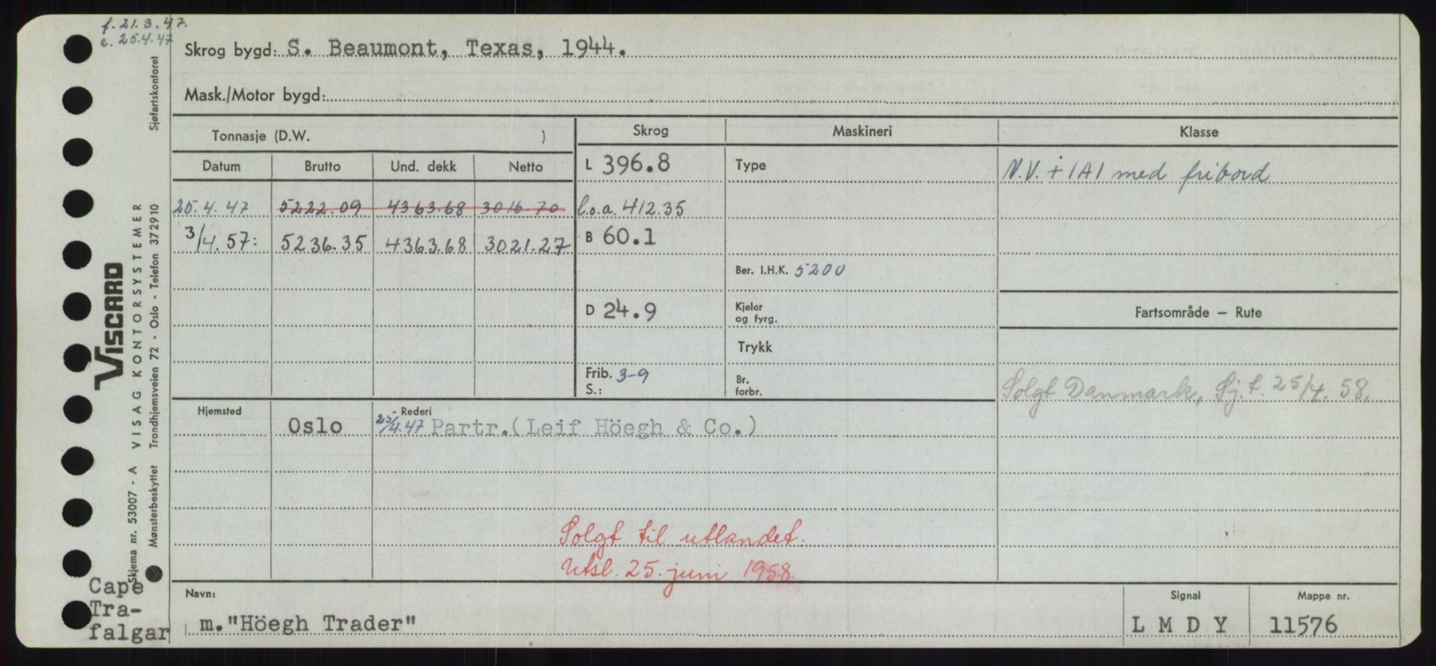 Sjøfartsdirektoratet med forløpere, Skipsmålingen, RA/S-1627/H/Hd/L0017: Fartøy, Holi-Hå, p. 473