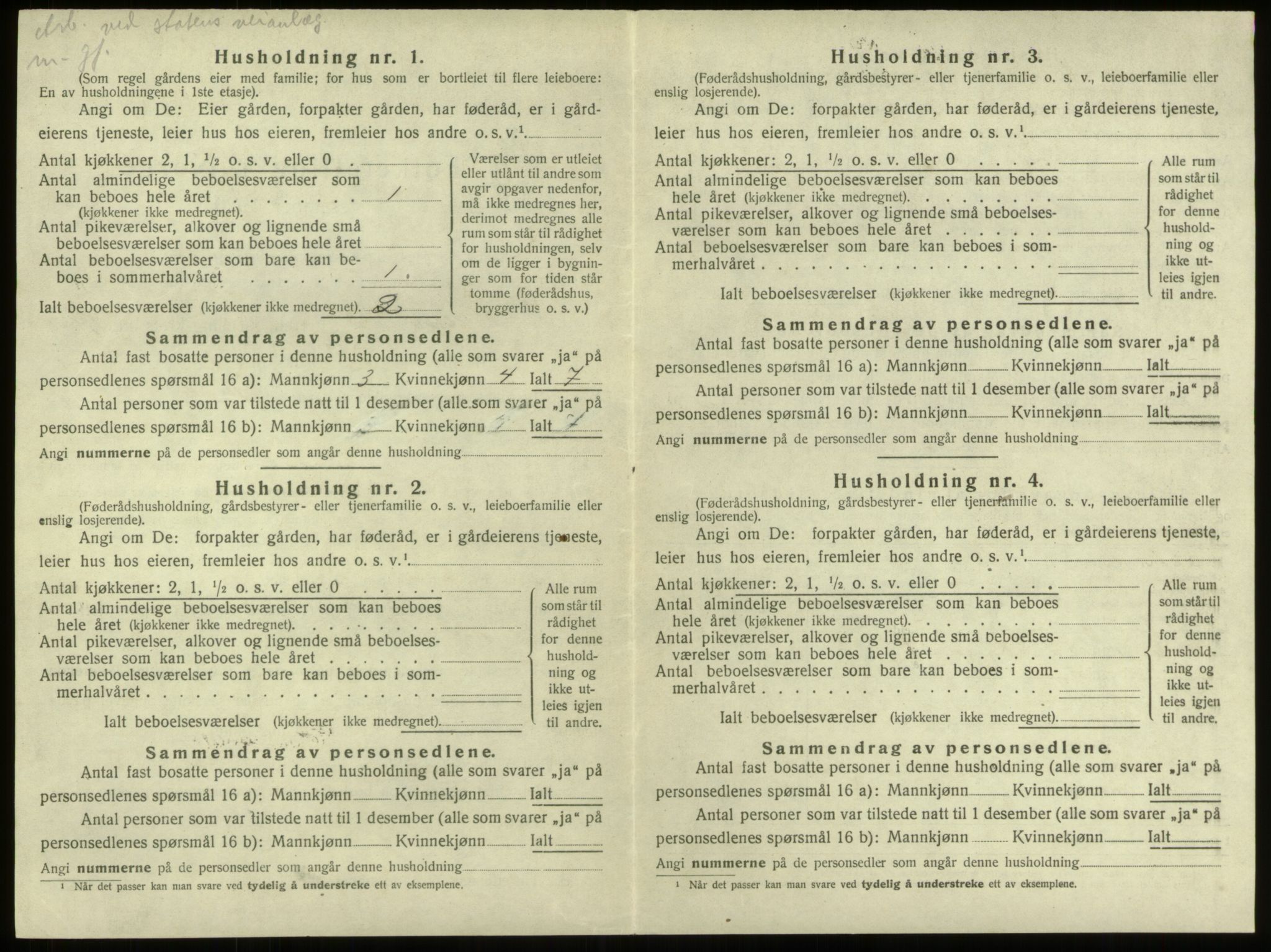 SAB, 1920 census for Stryn, 1920, p. 169