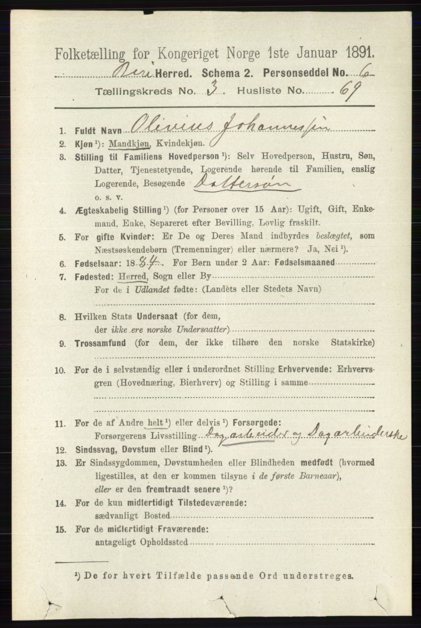 RA, 1891 census for 0525 Biri, 1891, p. 1318