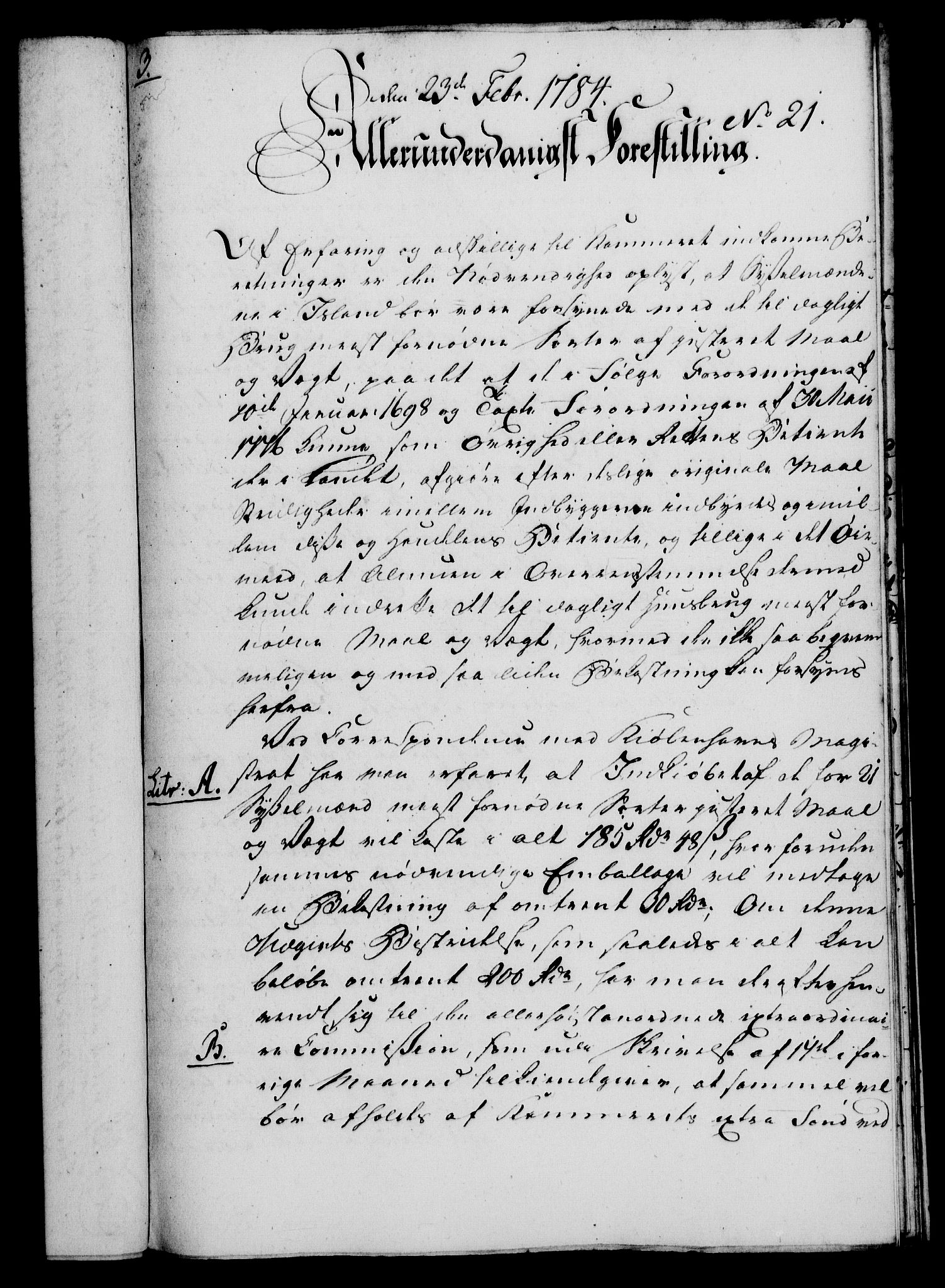 Rentekammeret, Kammerkanselliet, RA/EA-3111/G/Gf/Gfa/L0066: Norsk relasjons- og resolusjonsprotokoll (merket RK 52.66), 1784, p. 167