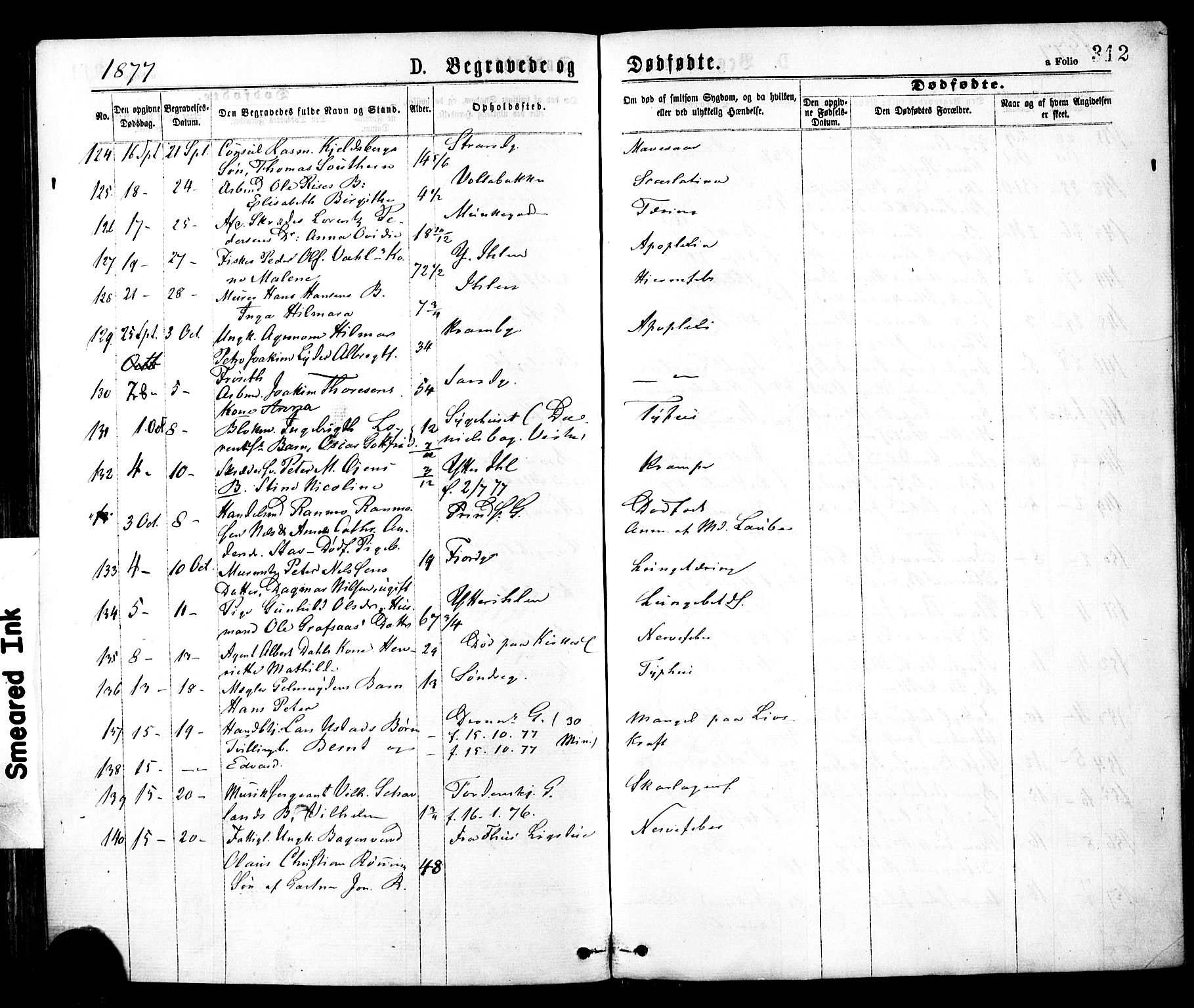 Ministerialprotokoller, klokkerbøker og fødselsregistre - Sør-Trøndelag, AV/SAT-A-1456/602/L0118: Parish register (official) no. 602A16, 1873-1879, p. 312