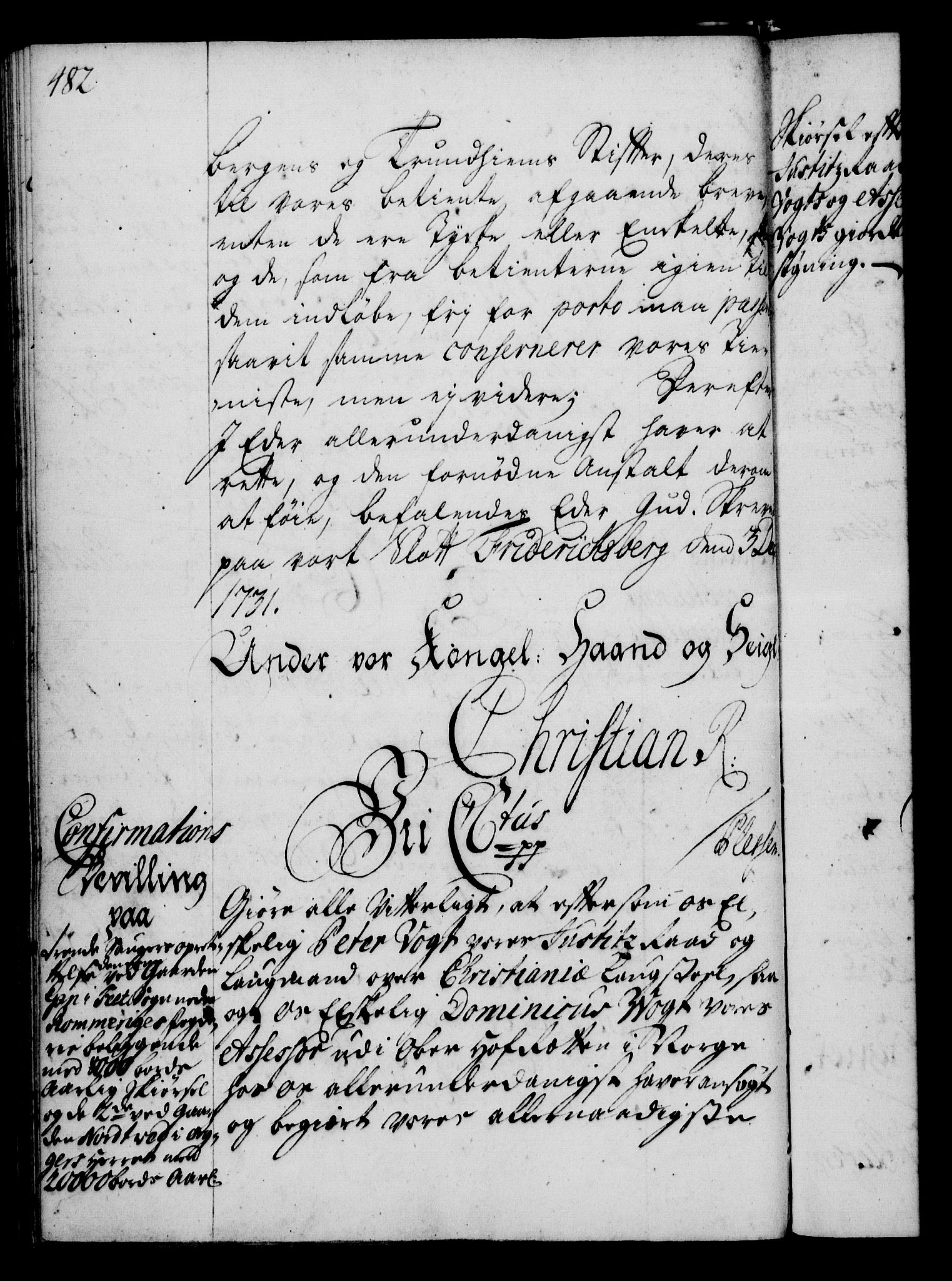 Rentekammeret, Kammerkanselliet, RA/EA-3111/G/Gg/Gga/L0003: Norsk ekspedisjonsprotokoll med register (merket RK 53.3), 1727-1734, p. 482