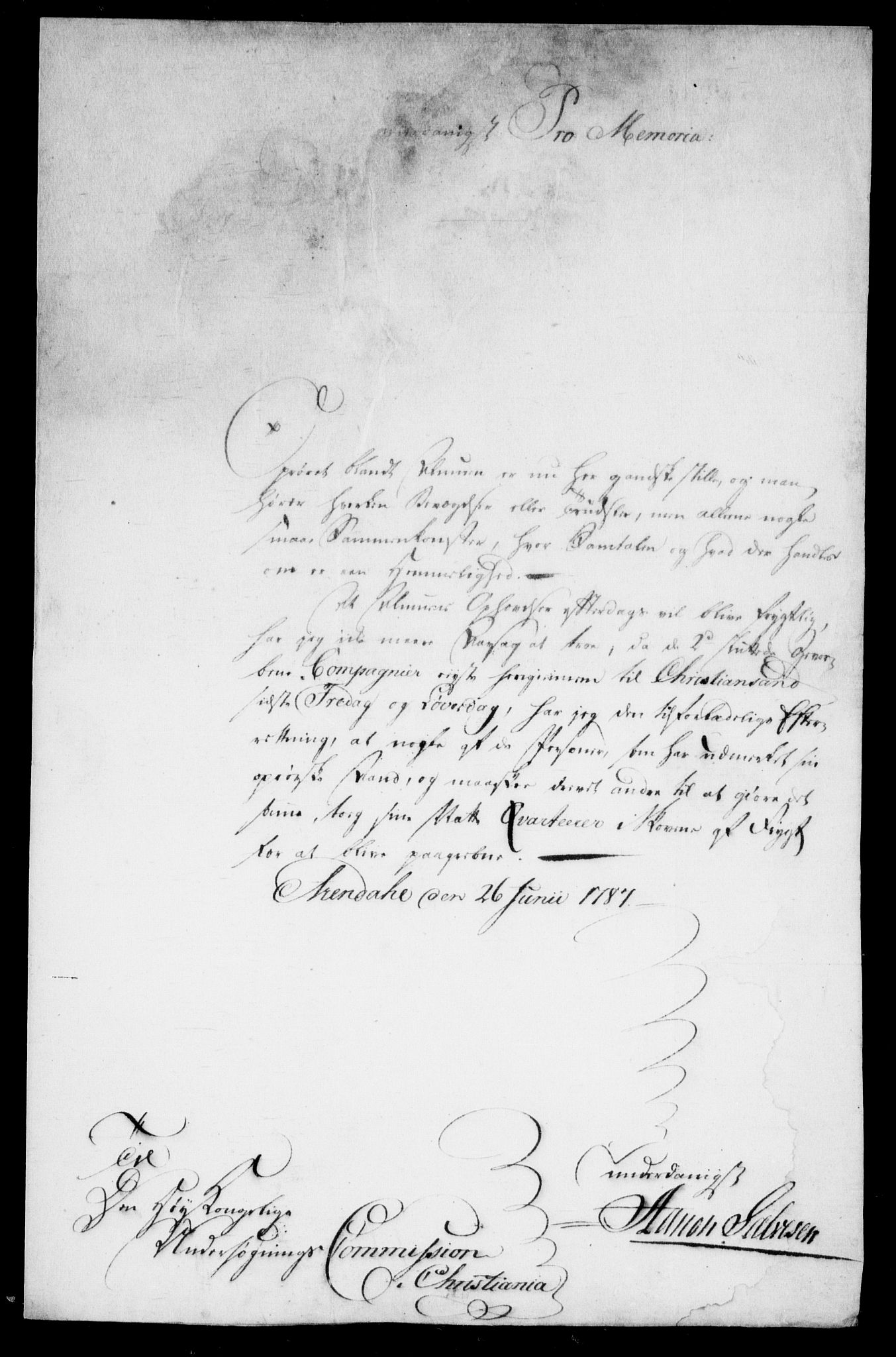 Danske Kanselli, Skapsaker, AV/RA-EA-4061/F/L0097: Skap 16, pakke 7 III, 1787, p. 112