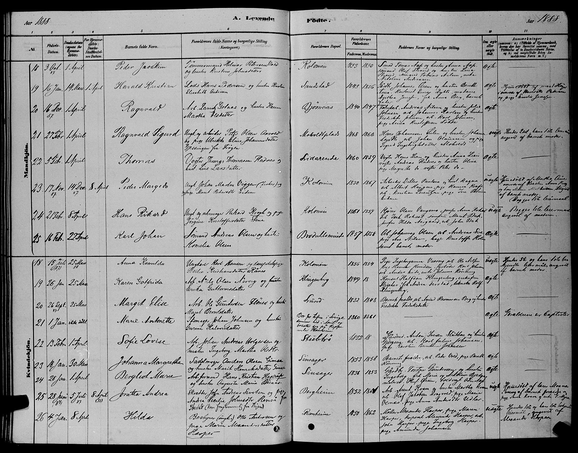 Ministerialprotokoller, klokkerbøker og fødselsregistre - Sør-Trøndelag, AV/SAT-A-1456/606/L0312: Parish register (copy) no. 606C08, 1878-1894