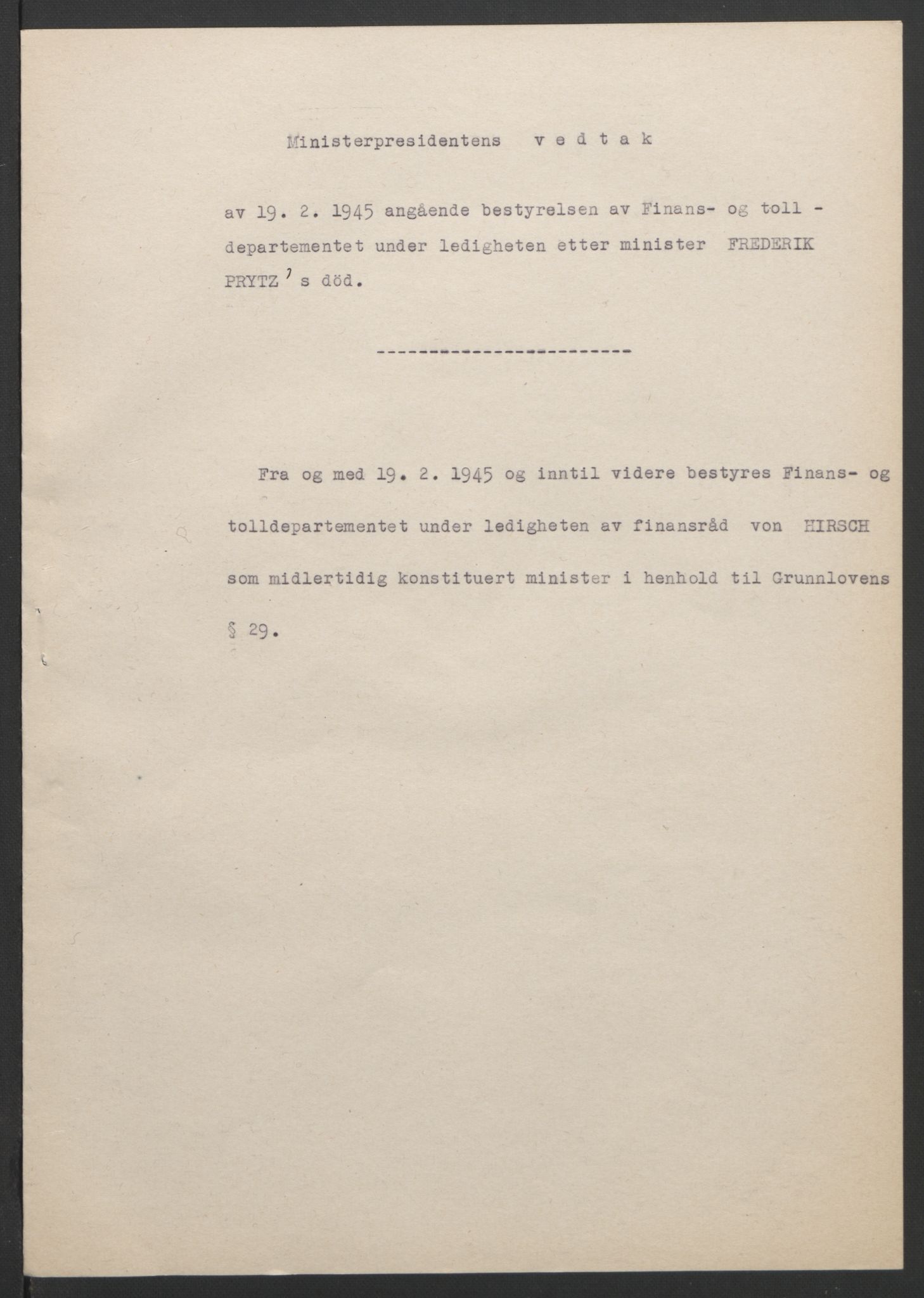 NS-administrasjonen 1940-1945 (Statsrådsekretariatet, de kommisariske statsråder mm), AV/RA-S-4279/D/Db/L0101/0001: -- / Lover og vedtak, 1945, p. 192