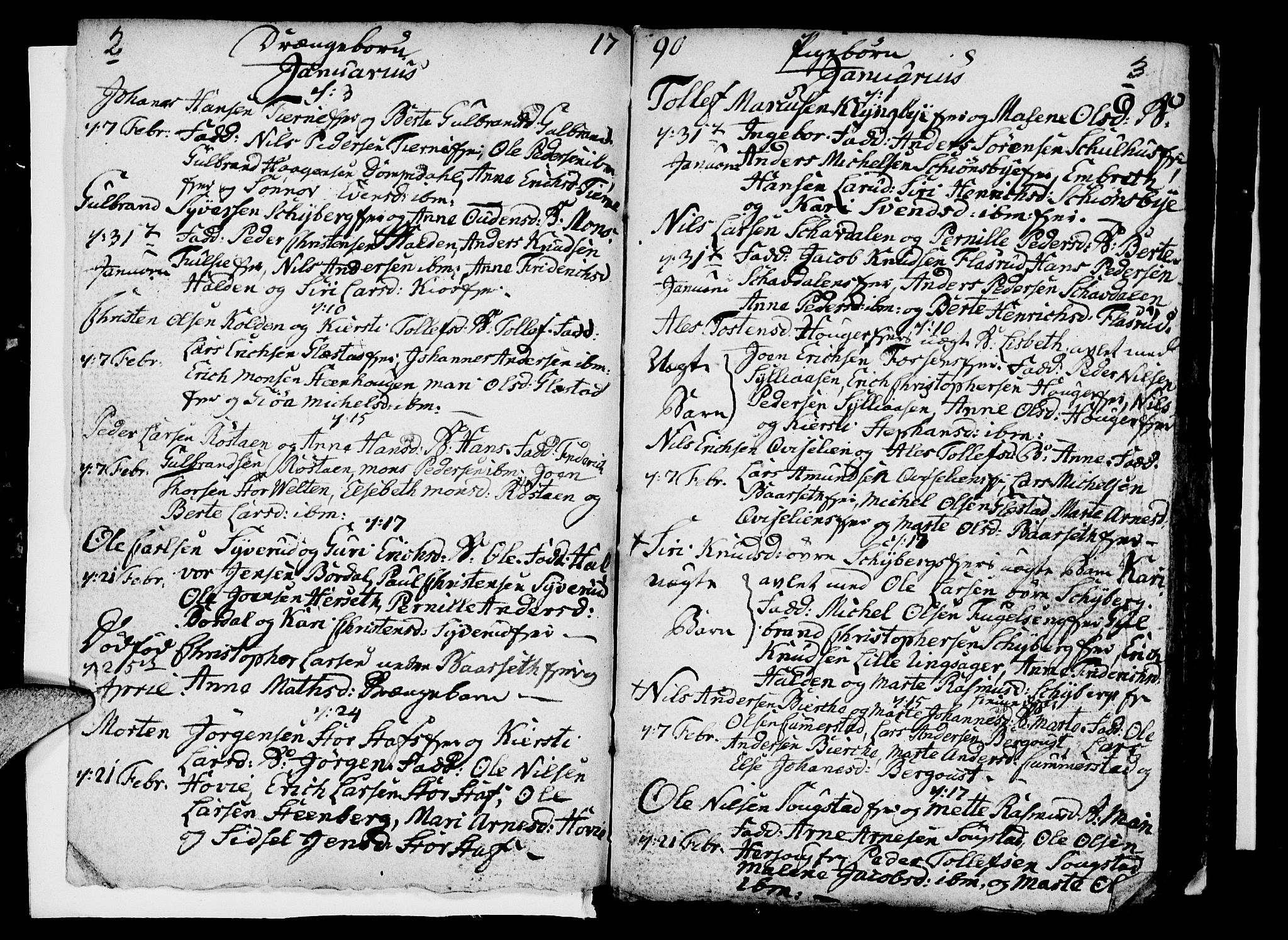 Ringsaker prestekontor, SAH/PREST-014/I/Ia/L0005/0005: Parish register draft no. 1E, 1790-1792, p. 2-3
