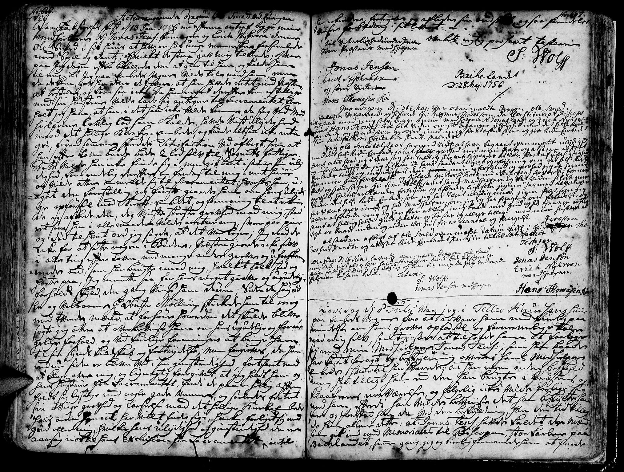 Ministerialprotokoller, klokkerbøker og fødselsregistre - Sør-Trøndelag, SAT/A-1456/606/L0275: Parish register (official) no. 606A01 /1, 1727-1780, p. 606-607
