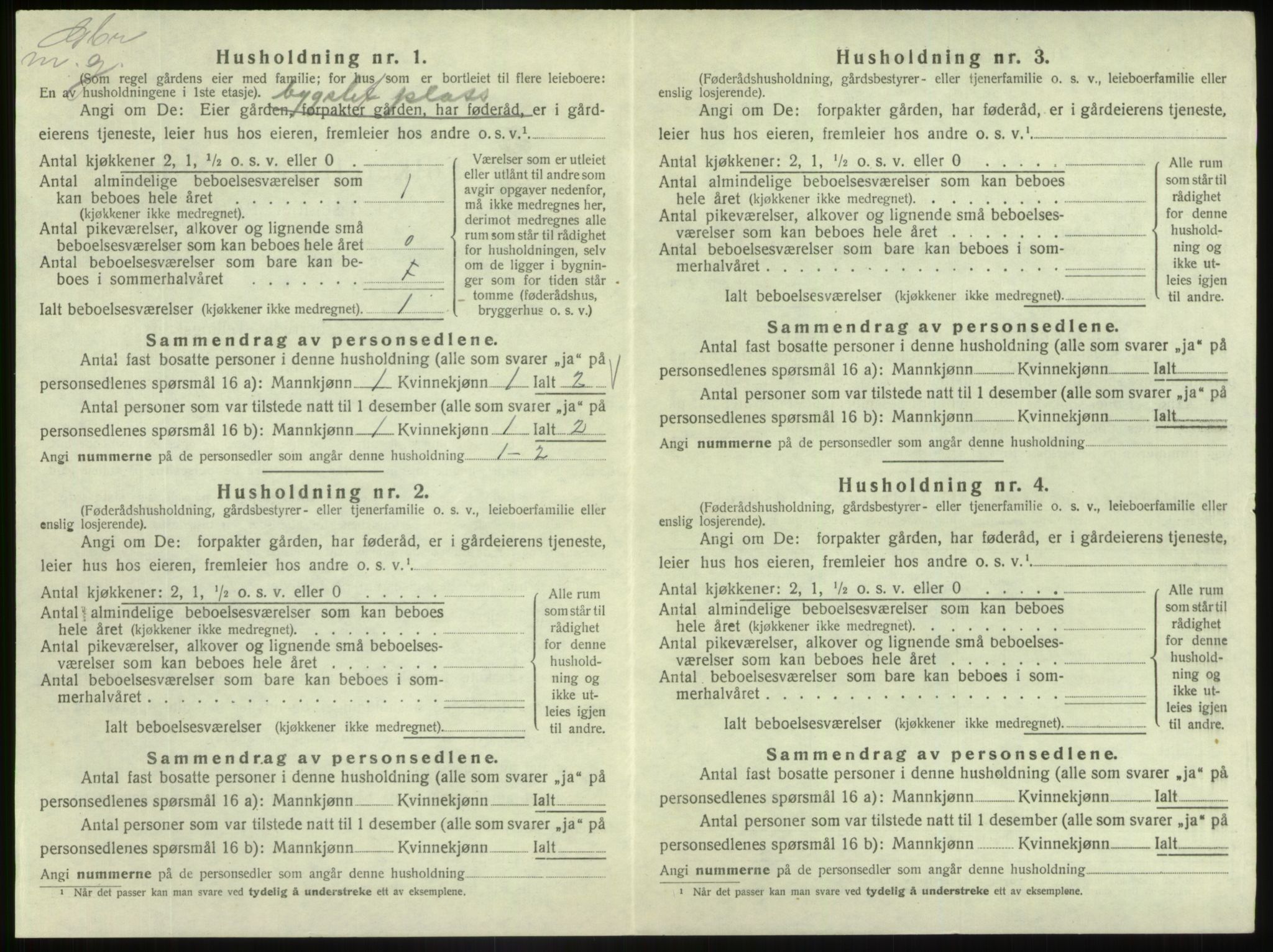 SAB, 1920 census for Fjaler, 1920, p. 359