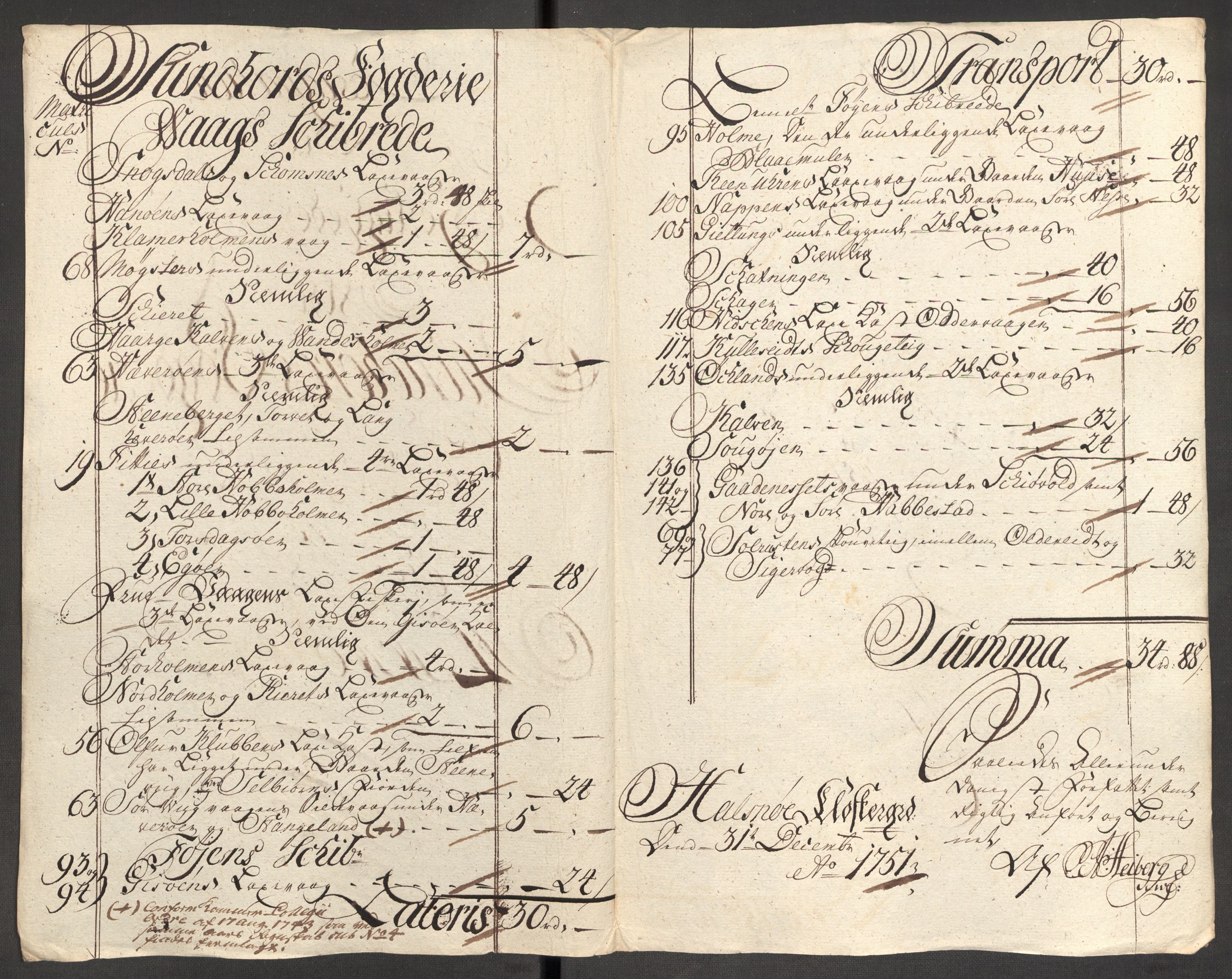 Rentekammeret inntil 1814, Reviderte regnskaper, Fogderegnskap, RA/EA-4092/R48/L3056: Fogderegnskap Sunnhordland og Hardanger, 1751, p. 136