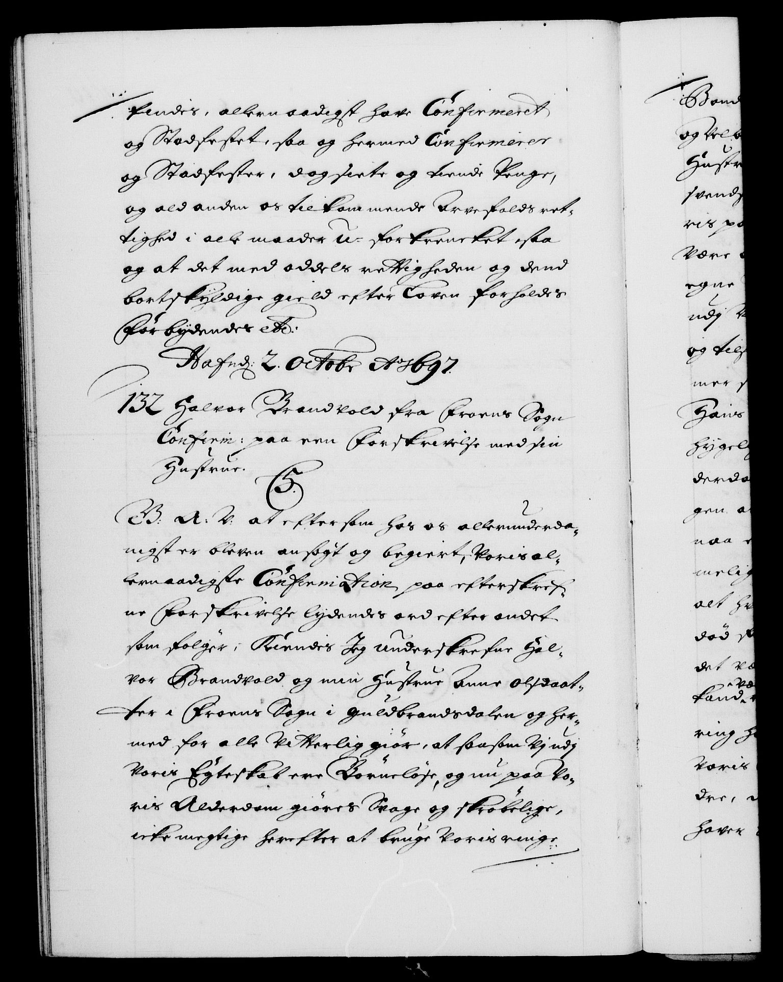 Danske Kanselli 1572-1799, AV/RA-EA-3023/F/Fc/Fca/Fcaa/L0016: Norske registre (mikrofilm), 1692-1697, p. 479b