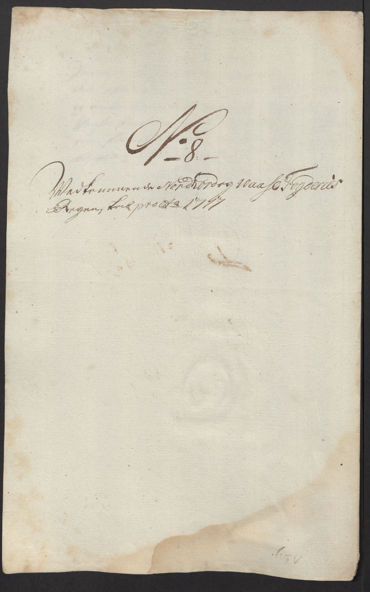 Rentekammeret inntil 1814, Reviderte regnskaper, Fogderegnskap, AV/RA-EA-4092/R51/L3201: Fogderegnskap Nordhordland og Voss, 1717, p. 56