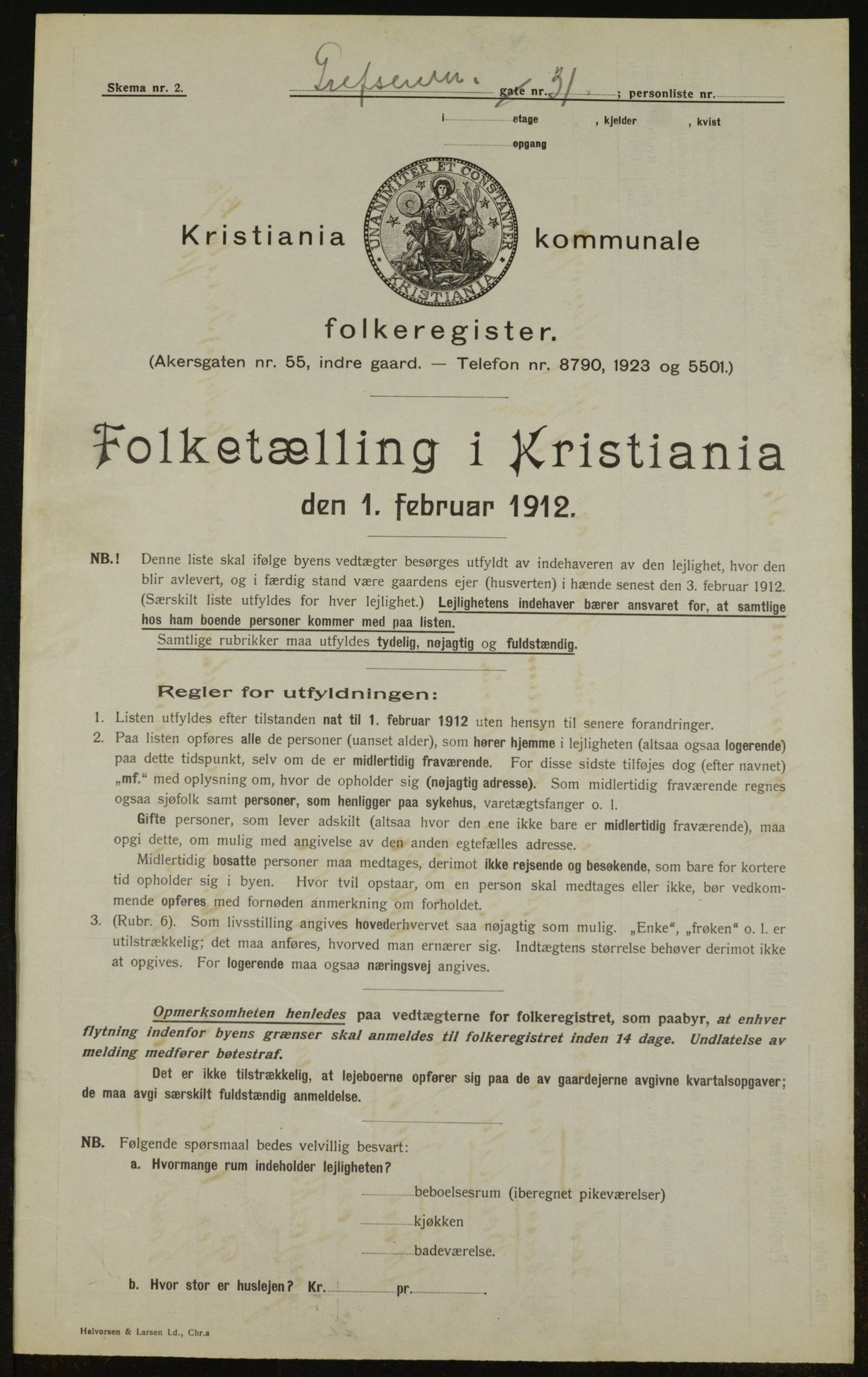 OBA, Municipal Census 1912 for Kristiania, 1912, p. 29503