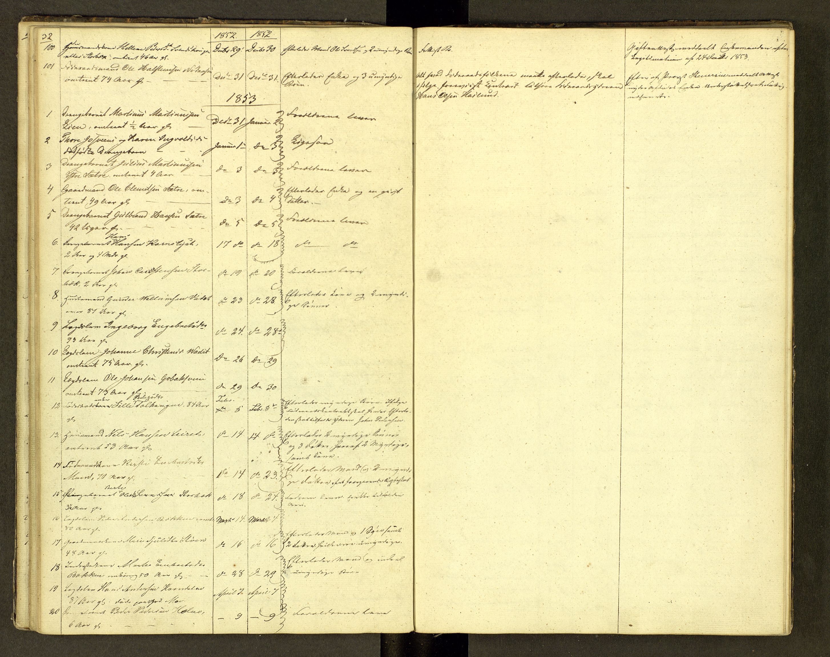 Sør-Østerdal sorenskriveri, AV/SAH-TING-018/J/Jg/L0001: Dødsfallsjournal, 1844-1853
