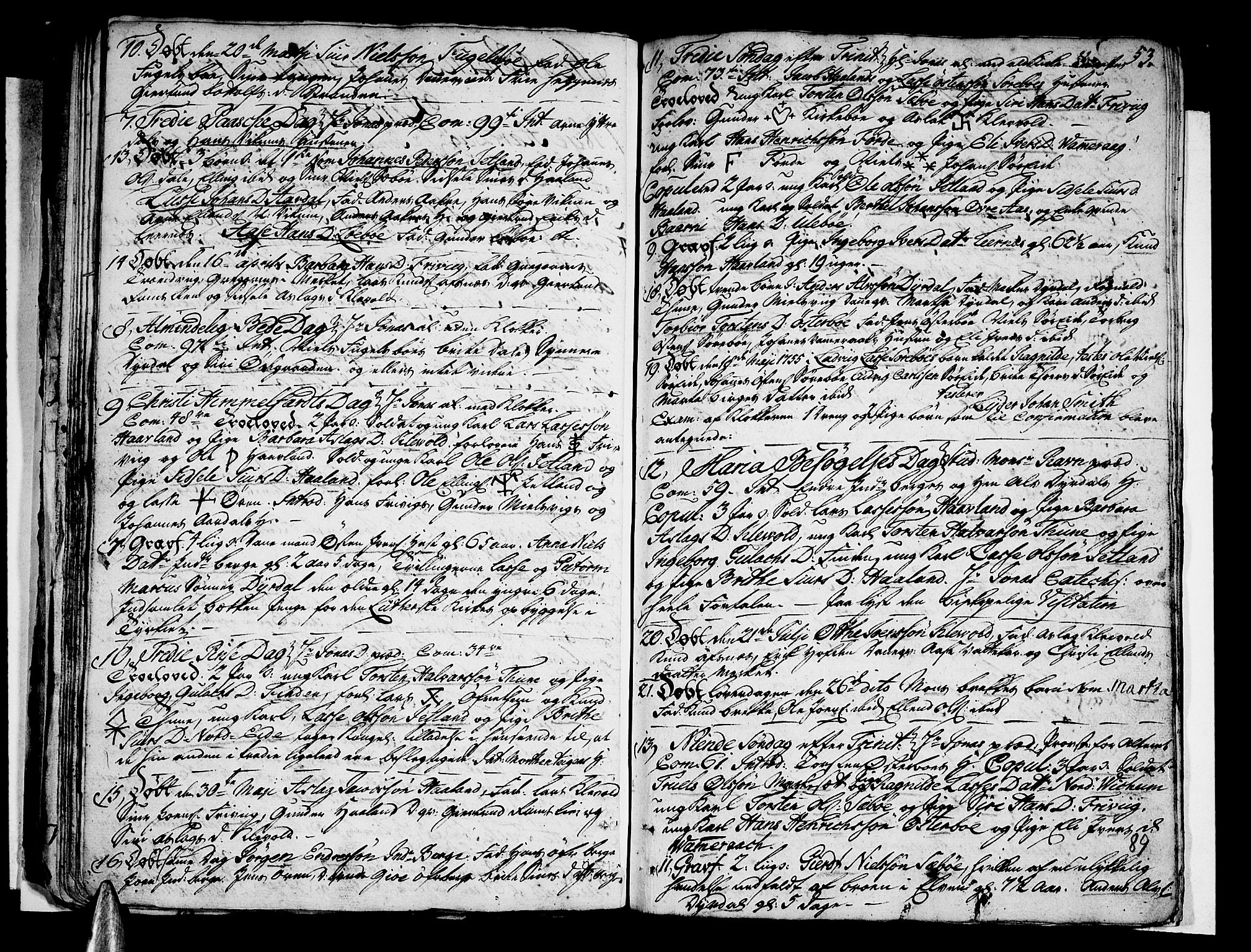 Vik sokneprestembete, SAB/A-81501: Parish register (official) no. A 3 /3, 1755-1771, p. 89