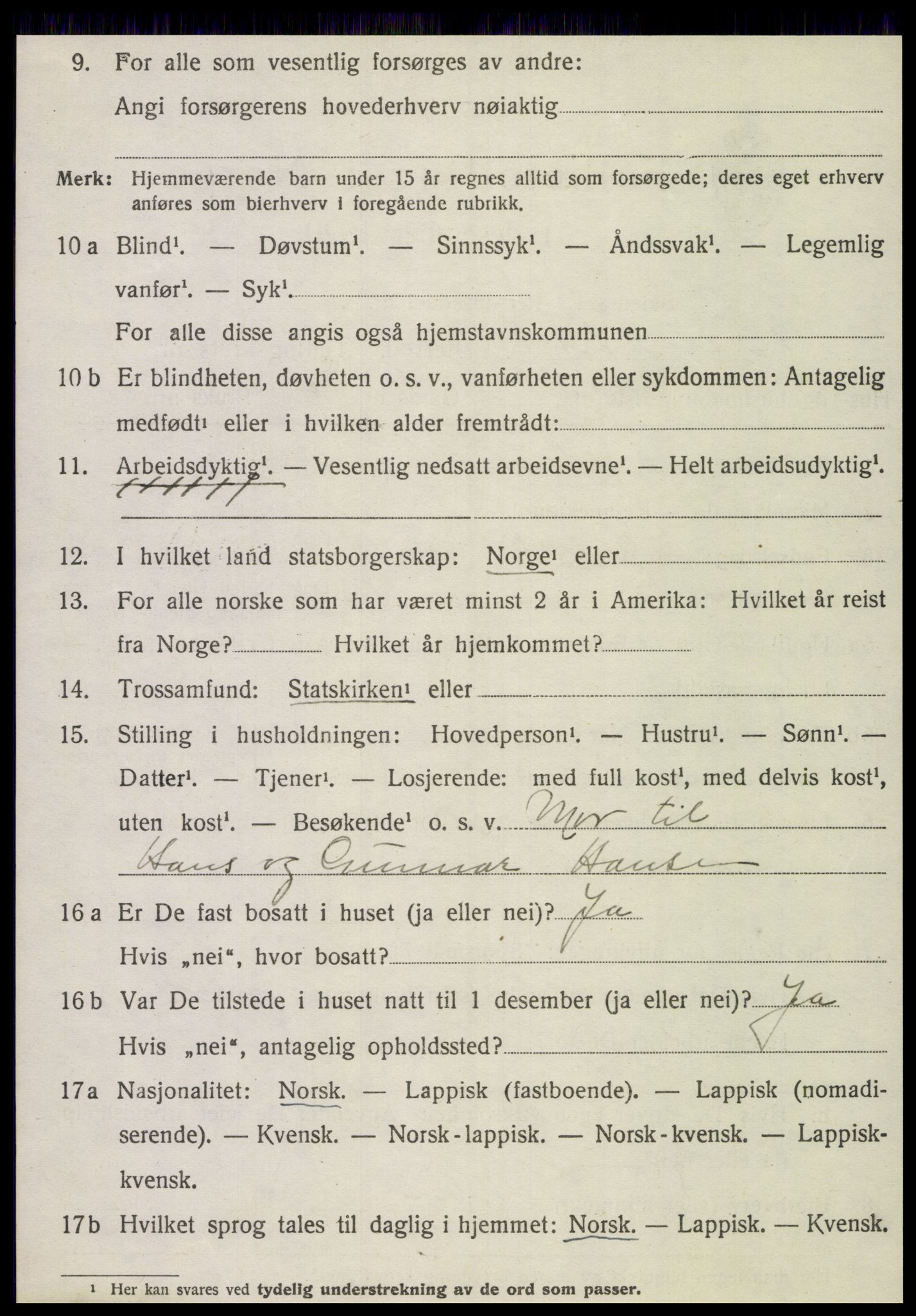 SAT, 1920 census for Brønnøy, 1920, p. 1859