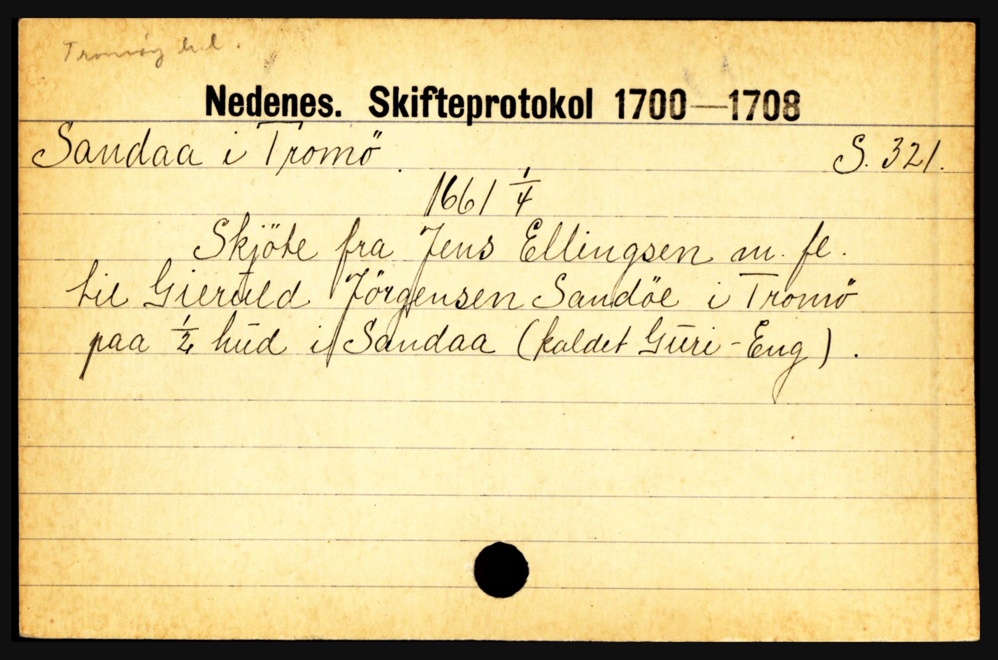 Nedenes sorenskriveri før 1824, AV/SAK-1221-0007/H, p. 25973