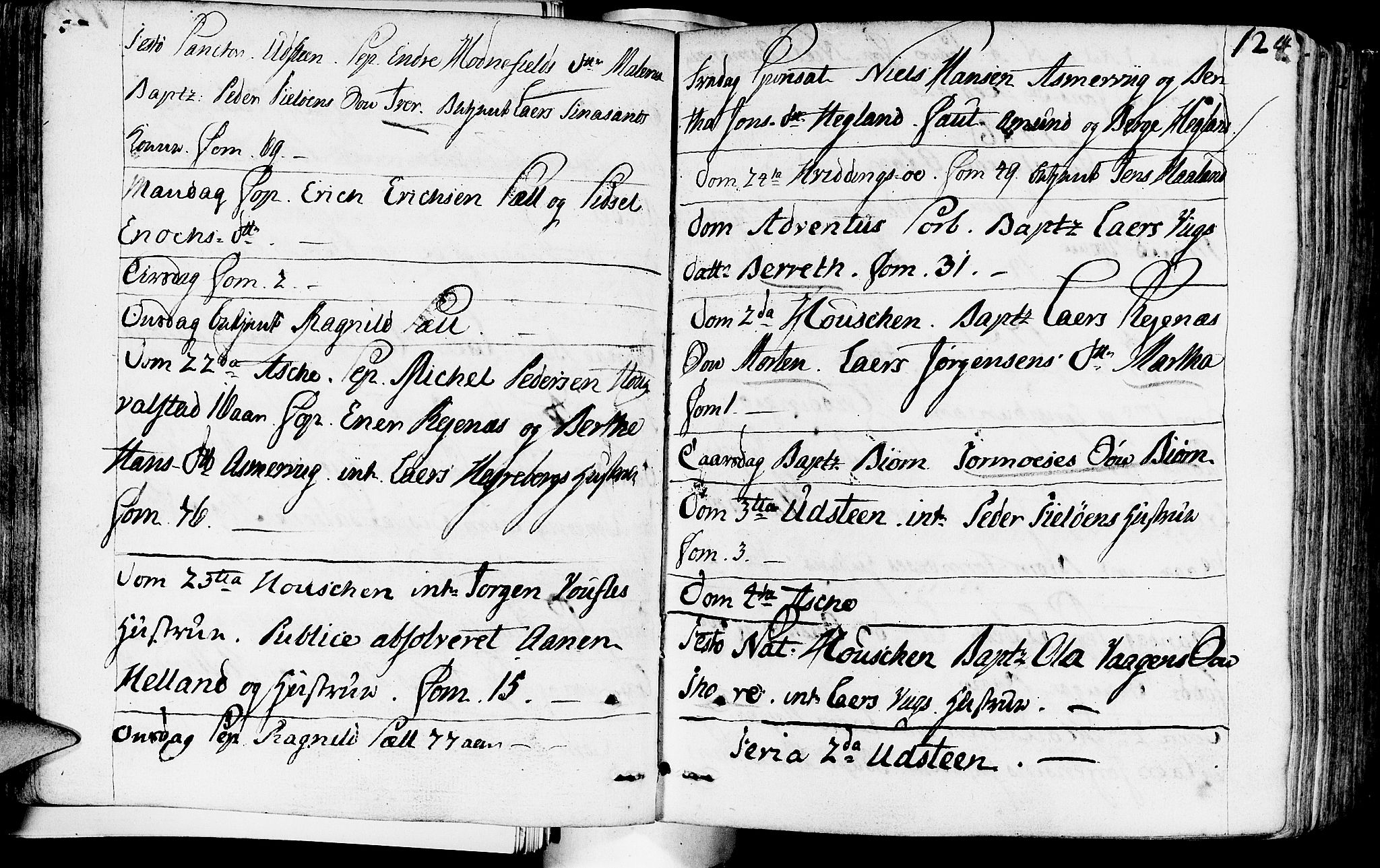 Rennesøy sokneprestkontor, SAST/A -101827/H/Ha/Haa/L0003: Parish register (official) no. A 3, 1772-1815, p. 124