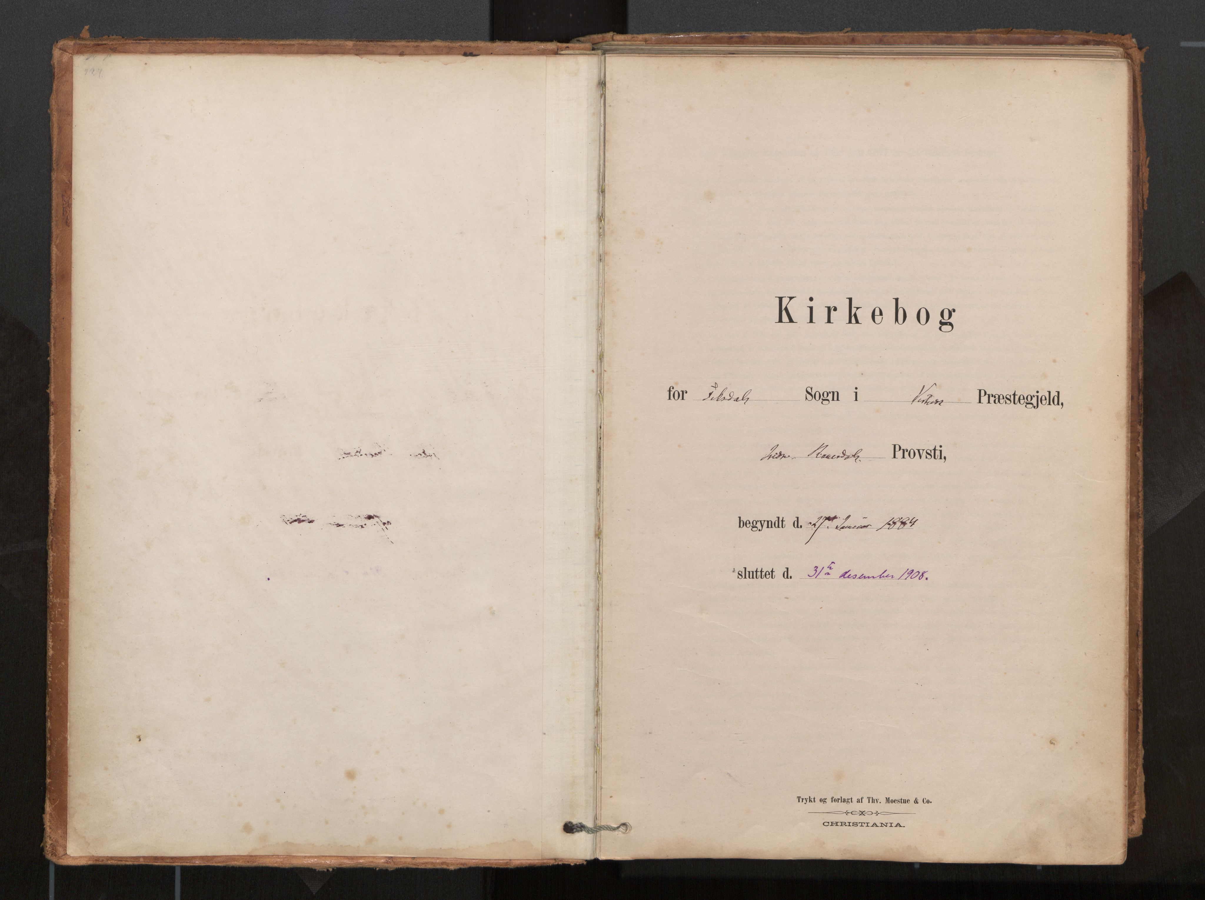 Ministerialprotokoller, klokkerbøker og fødselsregistre - Møre og Romsdal, AV/SAT-A-1454/540/L0540a: Parish register (official) no. 540A02, 1884-1908