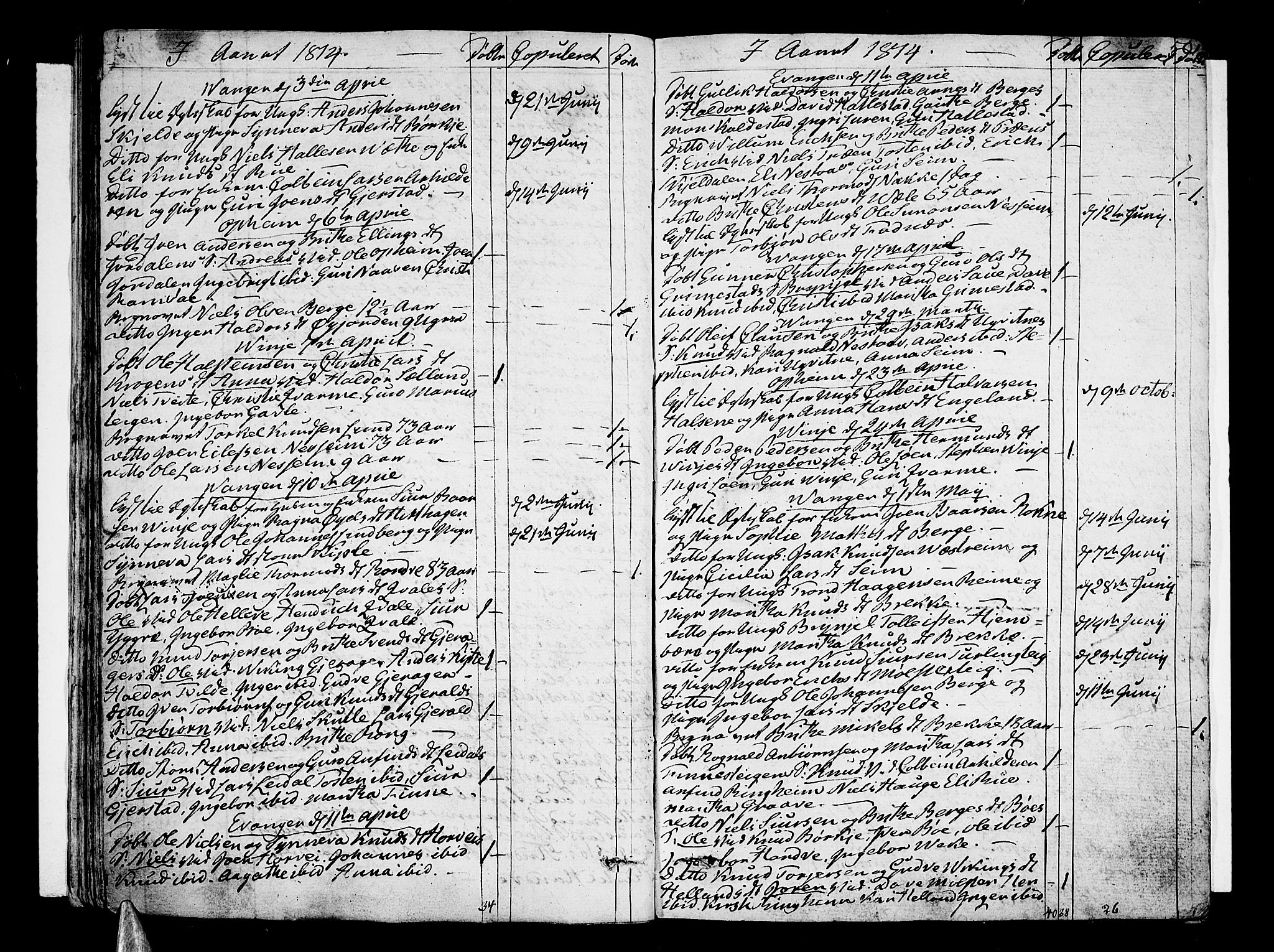 Voss sokneprestembete, SAB/A-79001/H/Haa: Parish register (official) no. A 10, 1810-1821, p. 50