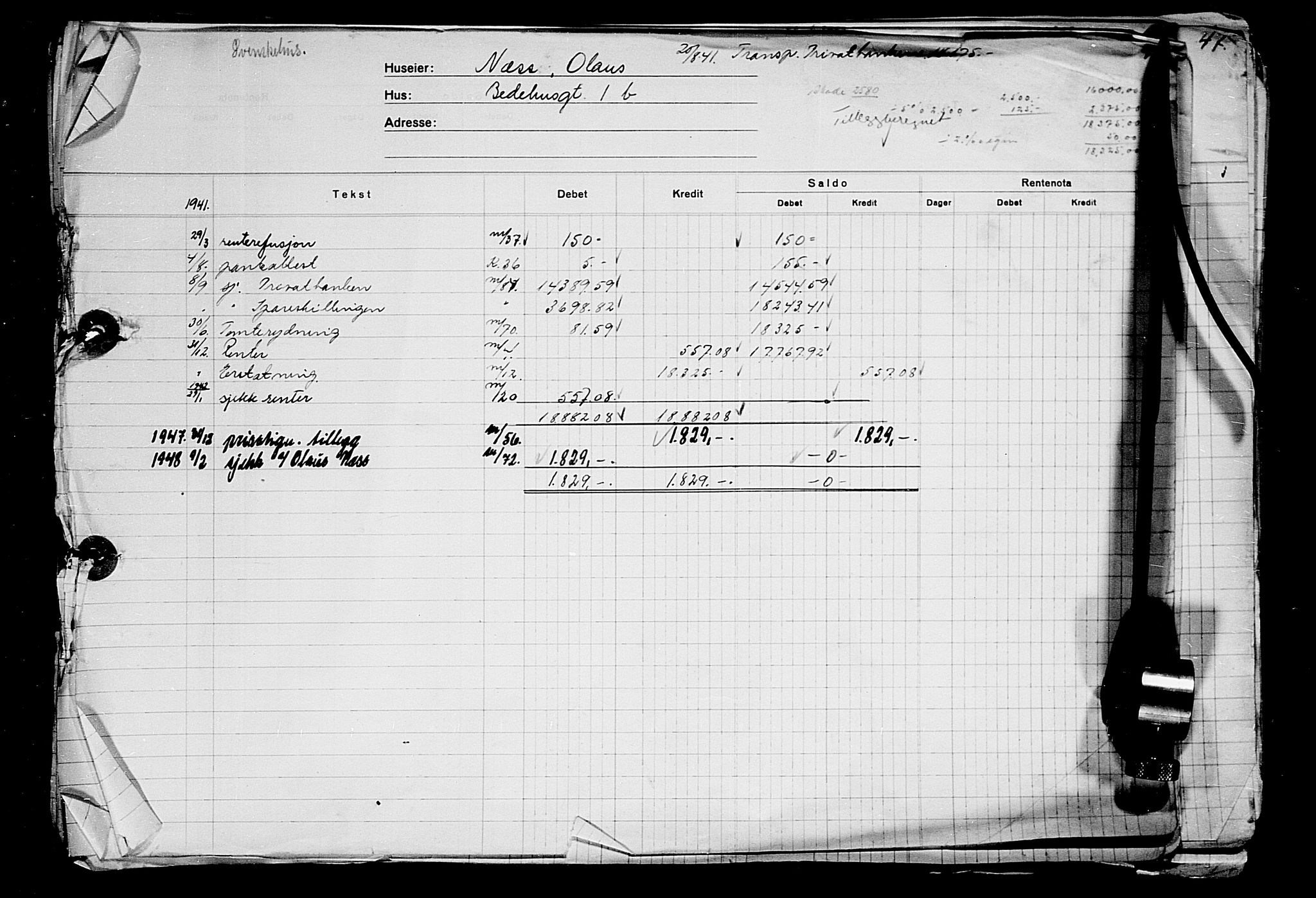 Krigsskadetrygdene for bygninger og løsøre, AV/RA-S-1548/V/L0014: --, 1940-1945, p. 282