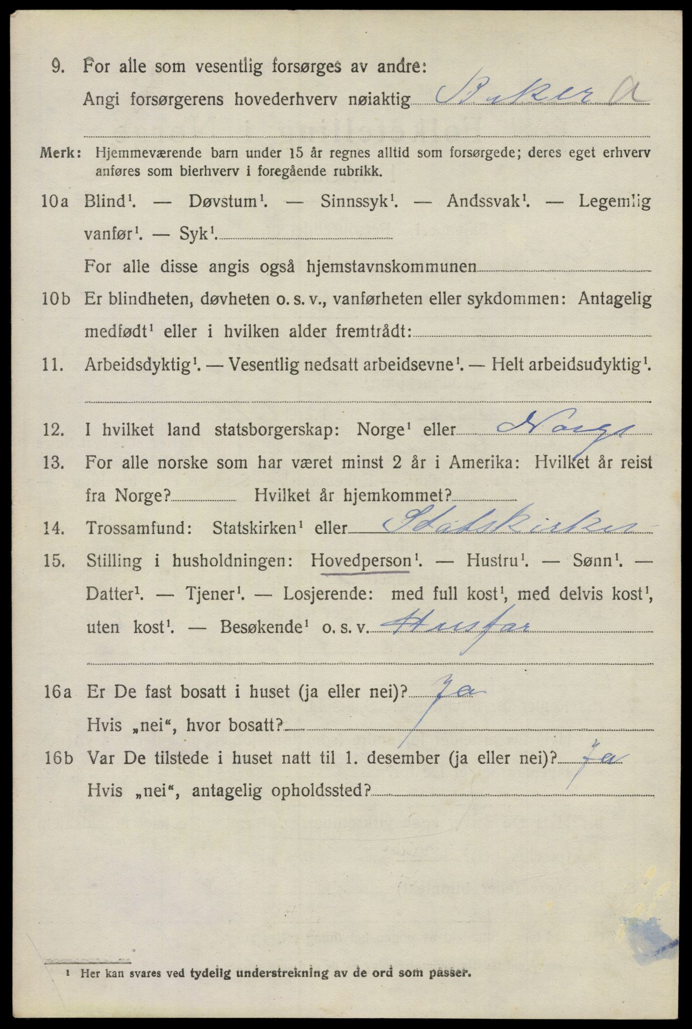 SAO, 1920 census for Glemmen, 1920, p. 15002