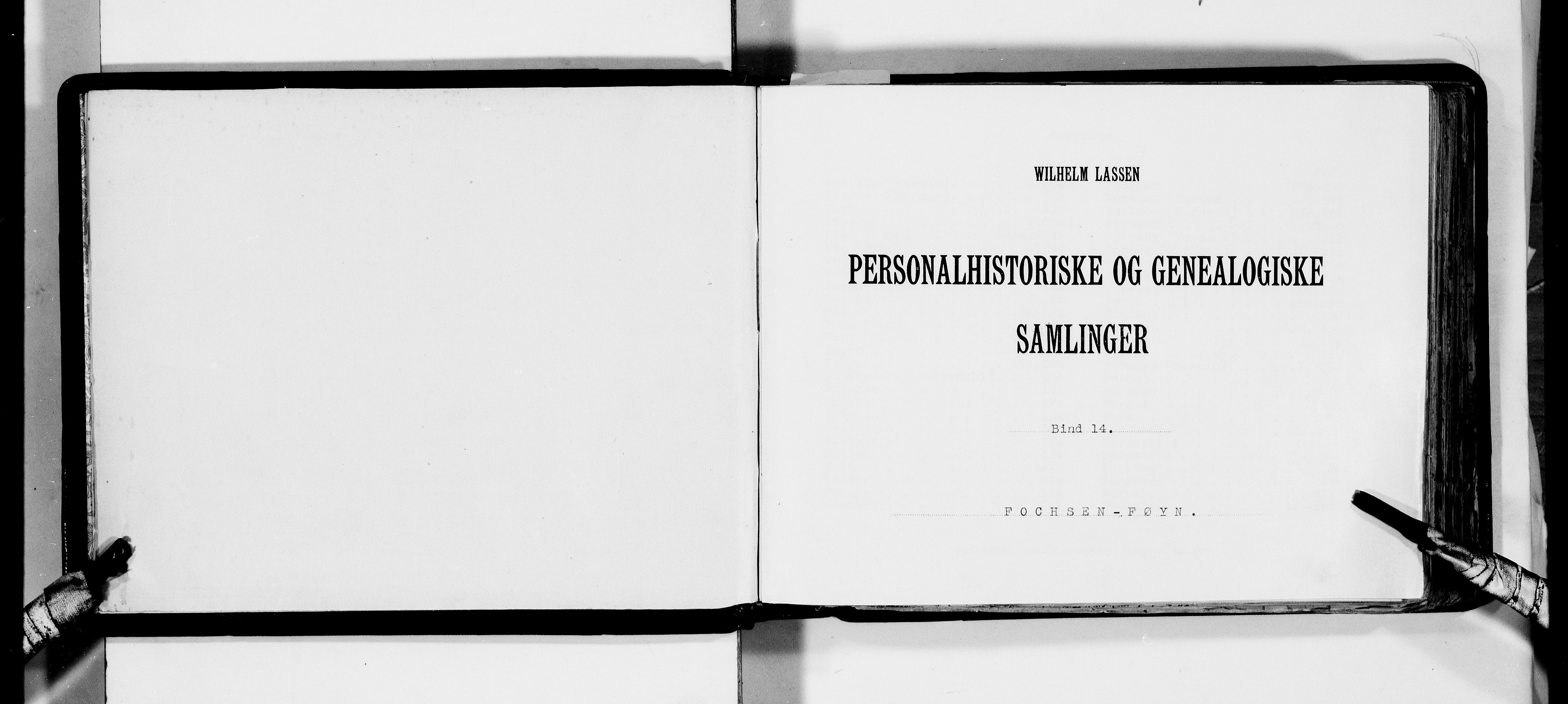 Lassens samlinger, AV/RA-PA-0051/F/Fa/L0014: Personalhistoriske og genealogiske opptegnelser: Fochsen - Føyn, 1500-1907