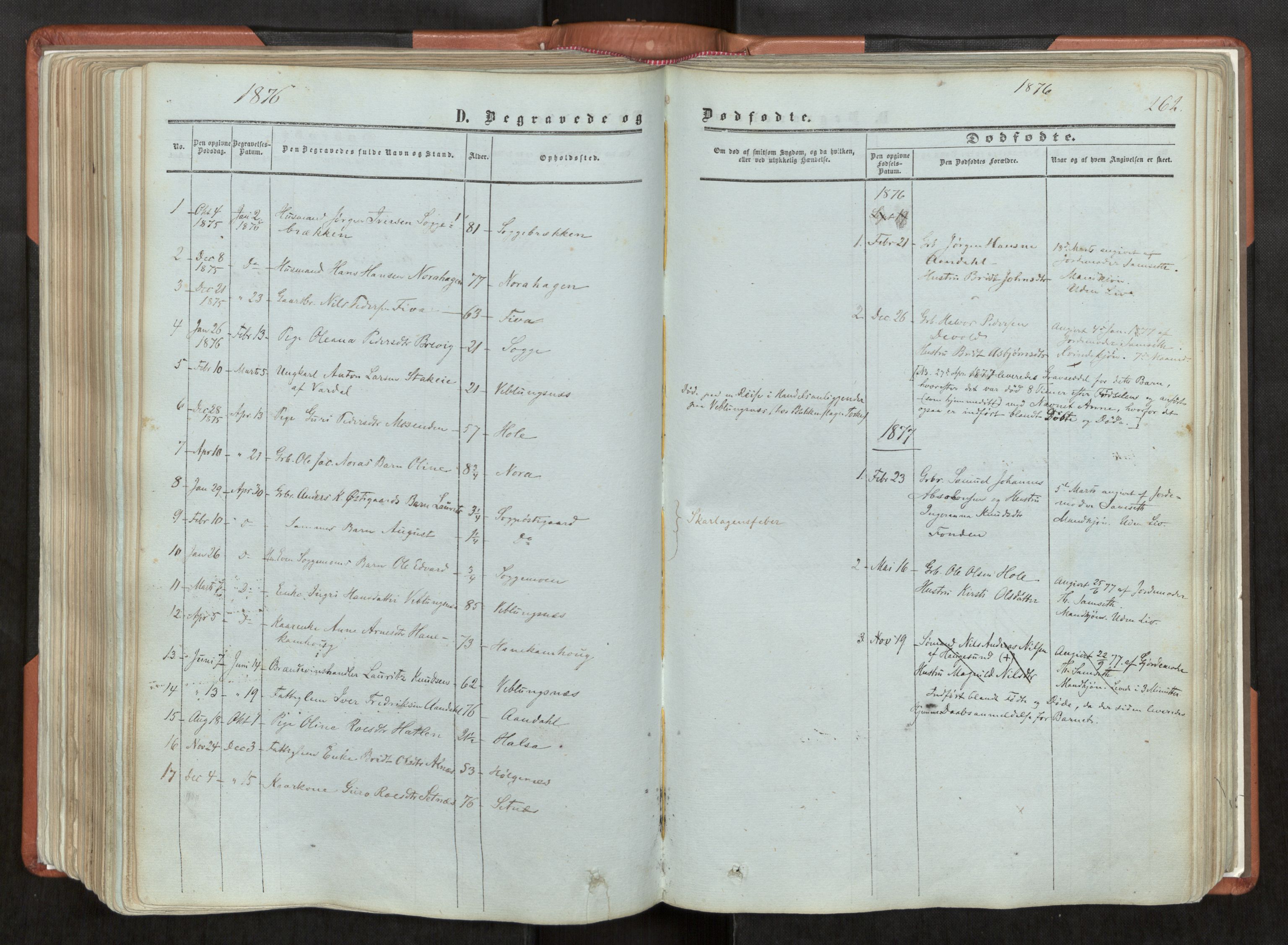 Ministerialprotokoller, klokkerbøker og fødselsregistre - Møre og Romsdal, AV/SAT-A-1454/544/L0572: Parish register (official) no. 544A05, 1854-1886, p. 262