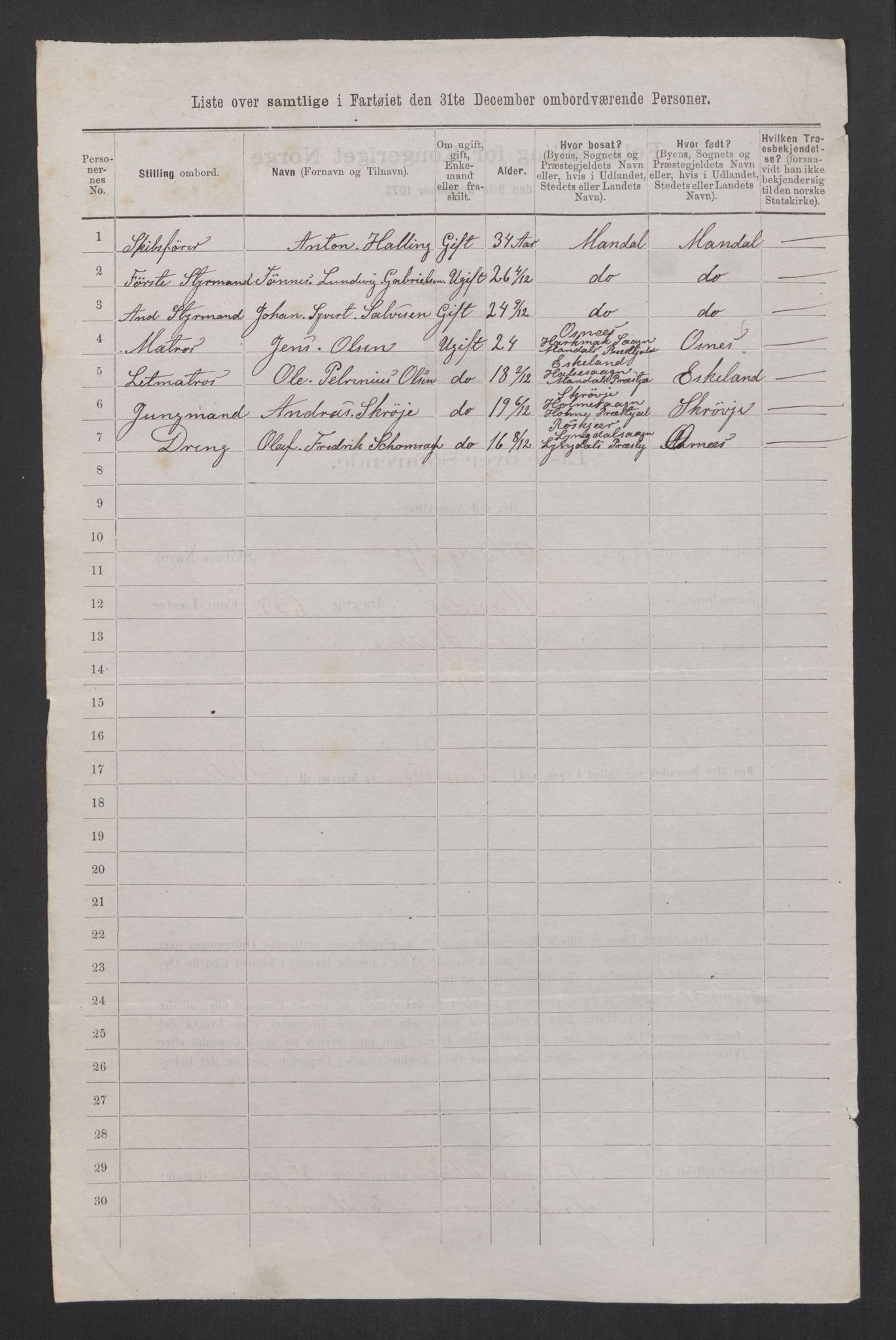 RA, 1875 census, lists of crew on ships: Ships in domestic ports, 1875, p. 408