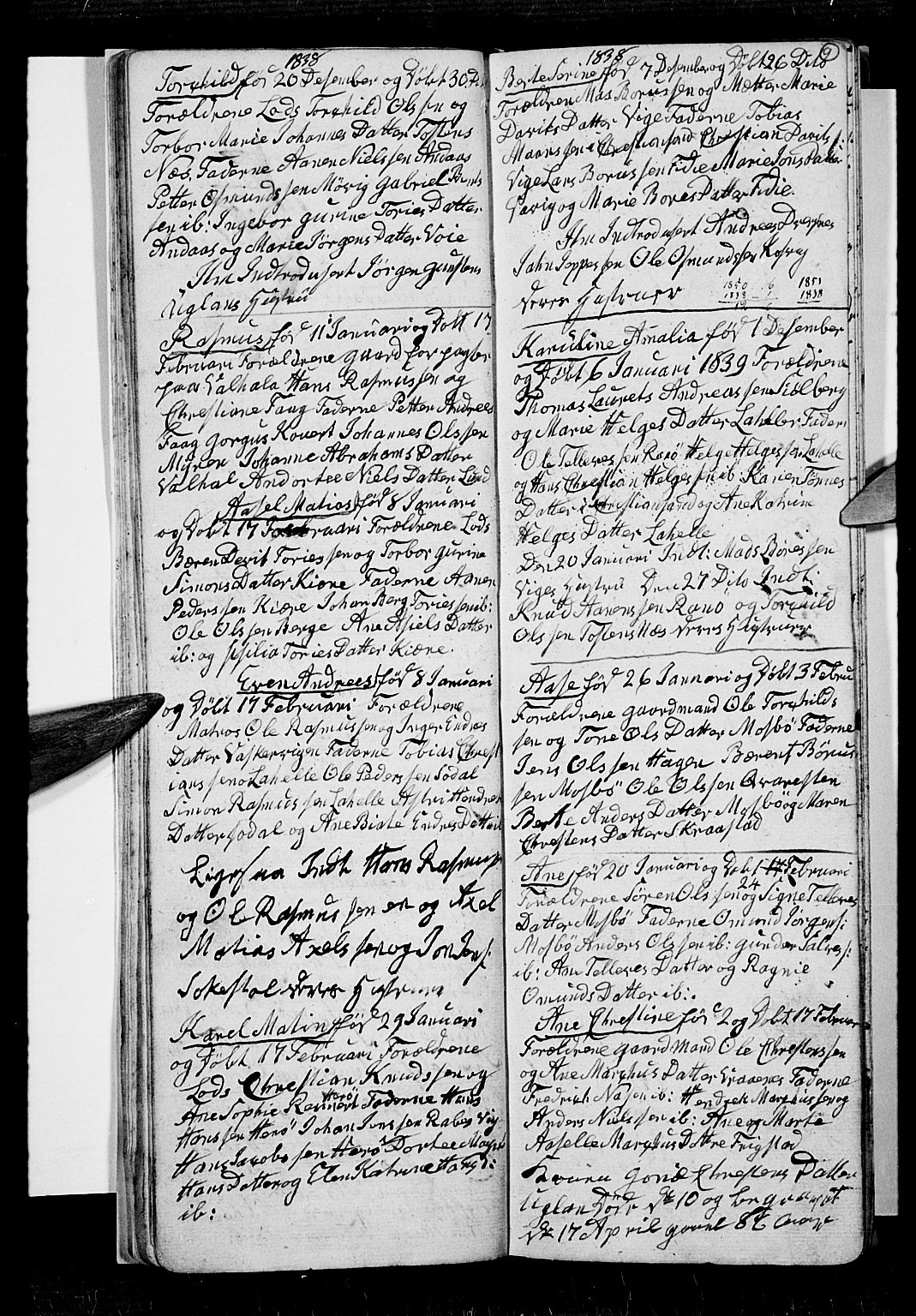 Oddernes sokneprestkontor, SAK/1111-0033/F/Fb/Fba/L0004: Parish register (copy) no. B 4, 1837-1846, p. 9