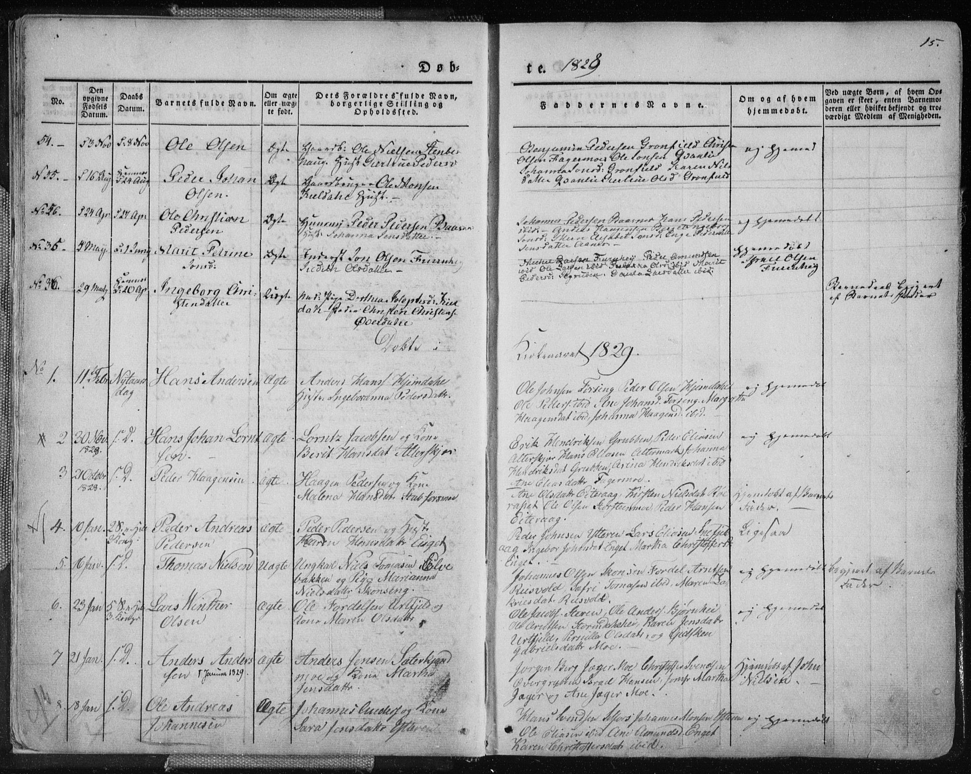 Ministerialprotokoller, klokkerbøker og fødselsregistre - Nordland, SAT/A-1459/827/L0390: Parish register (official) no. 827A02, 1826-1841, p. 15