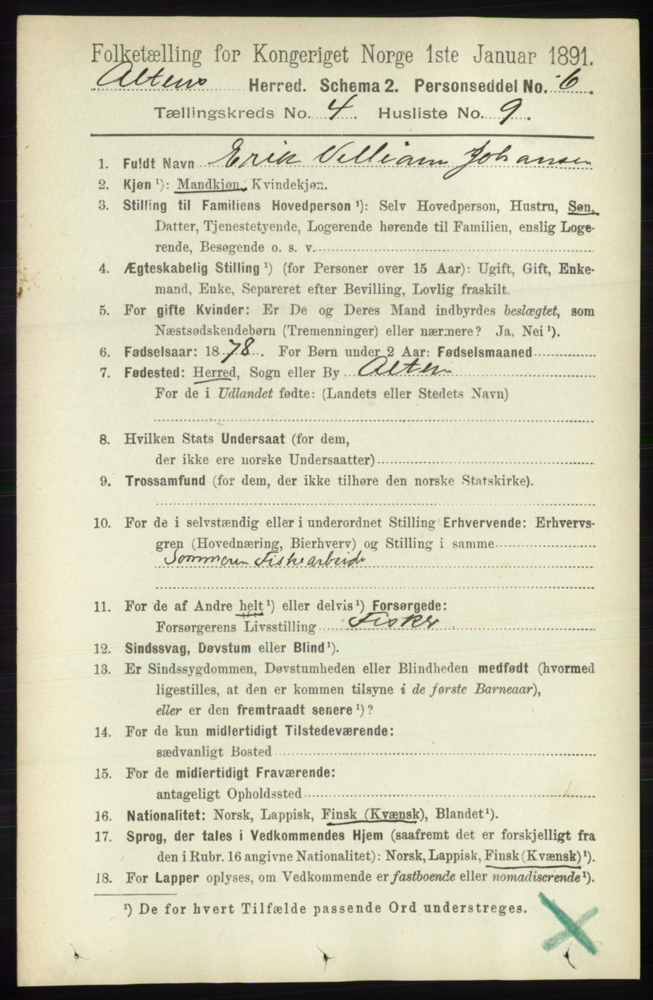 RA, 1891 census for 2012 Alta, 1891, p. 1403
